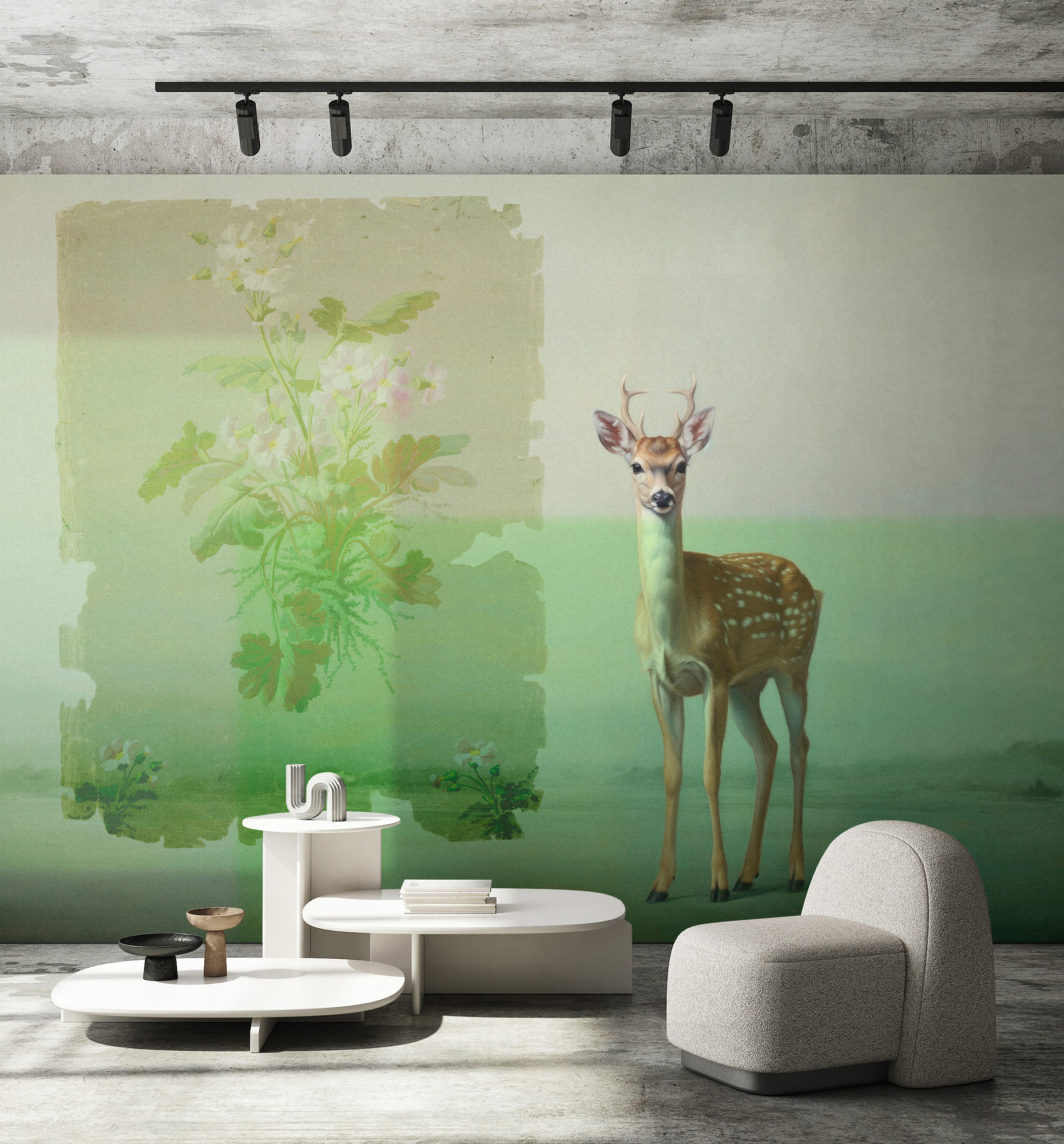 AS Fototapete Walls by Patel 5 Reh Grün DD134609