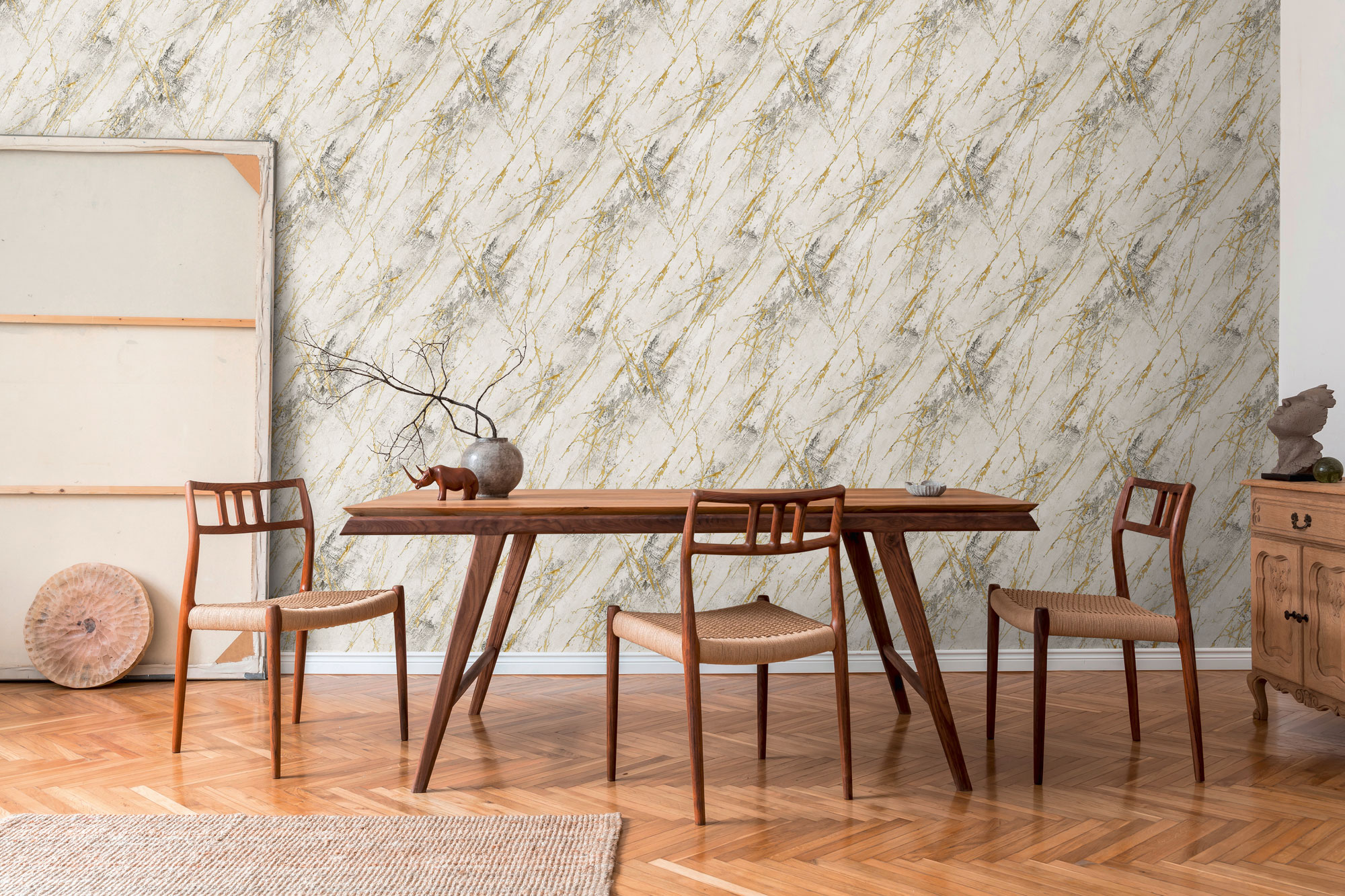 AS Vliestapete The BOS weiß Marmortapete 388173