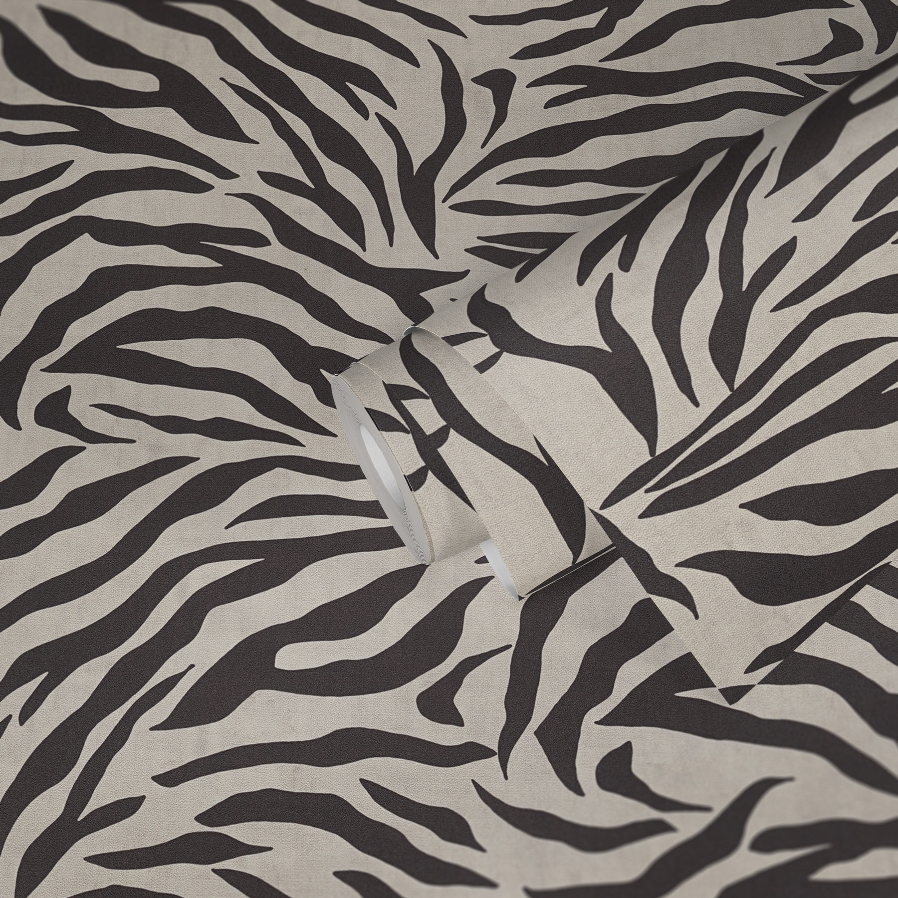 AS Vliestapete Anna d'Andrea Zebramuster Schwarz 782171