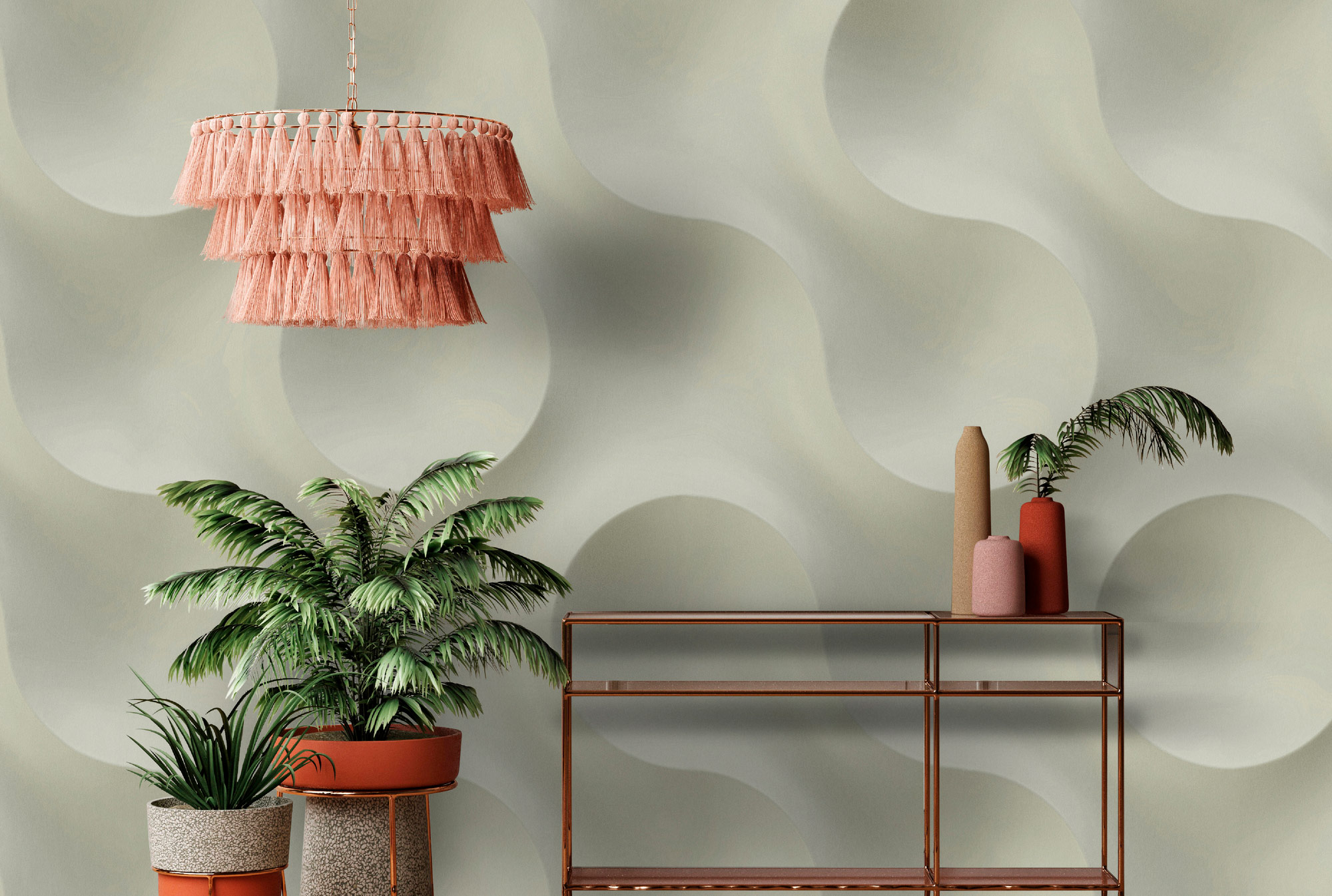 AS Fototapete Walls by Patel 5 Kreise Mintgrün DD135059