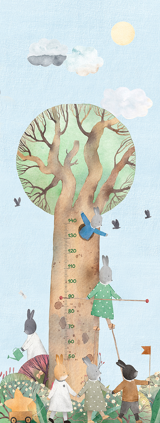 Decoprint Fototapete Cute Walls Hasen CW60641