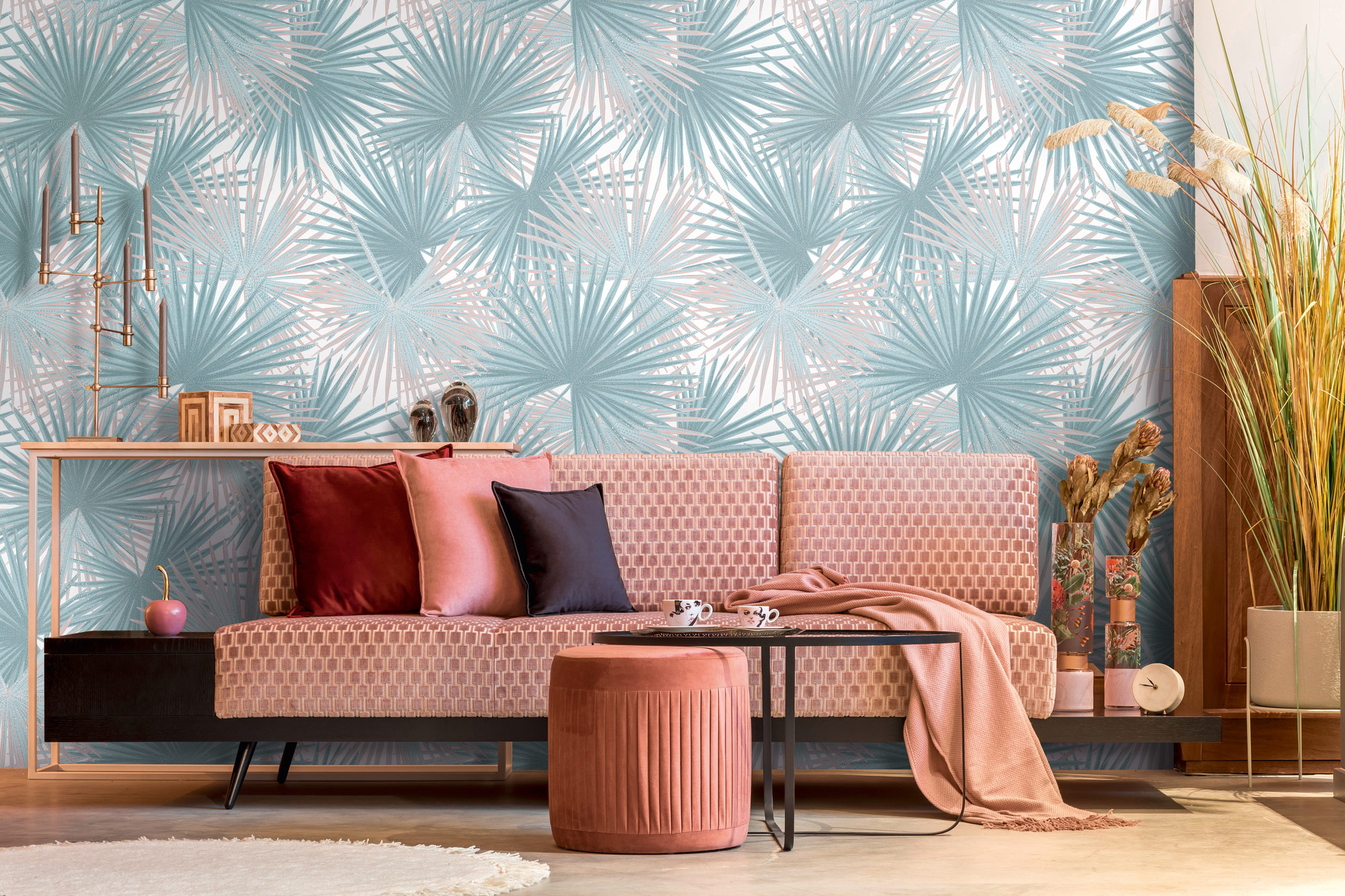 AS Vliestapete MS Travel Styles Dschungel Blau 391843