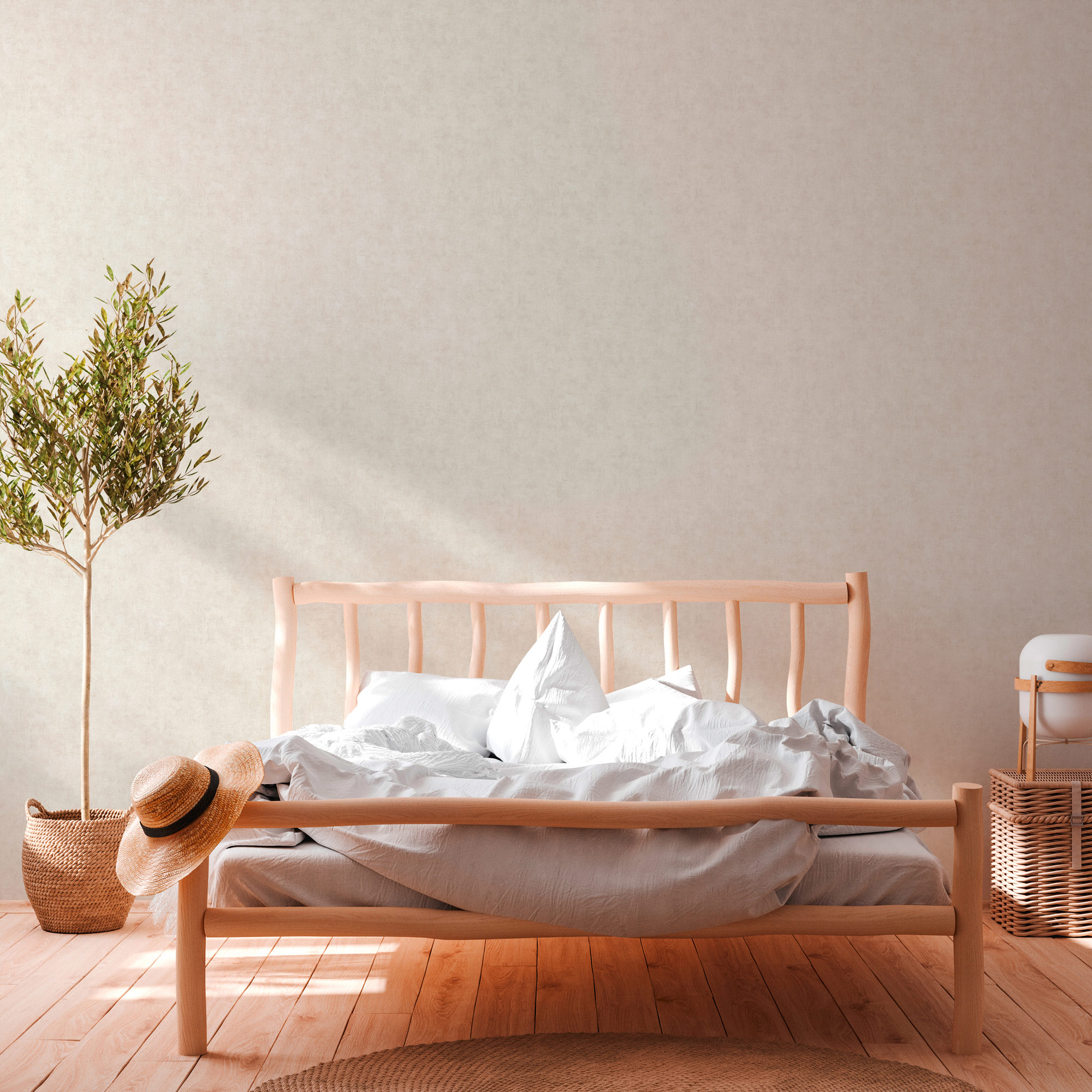 AS Vliestapete Terra Uni creme 389224