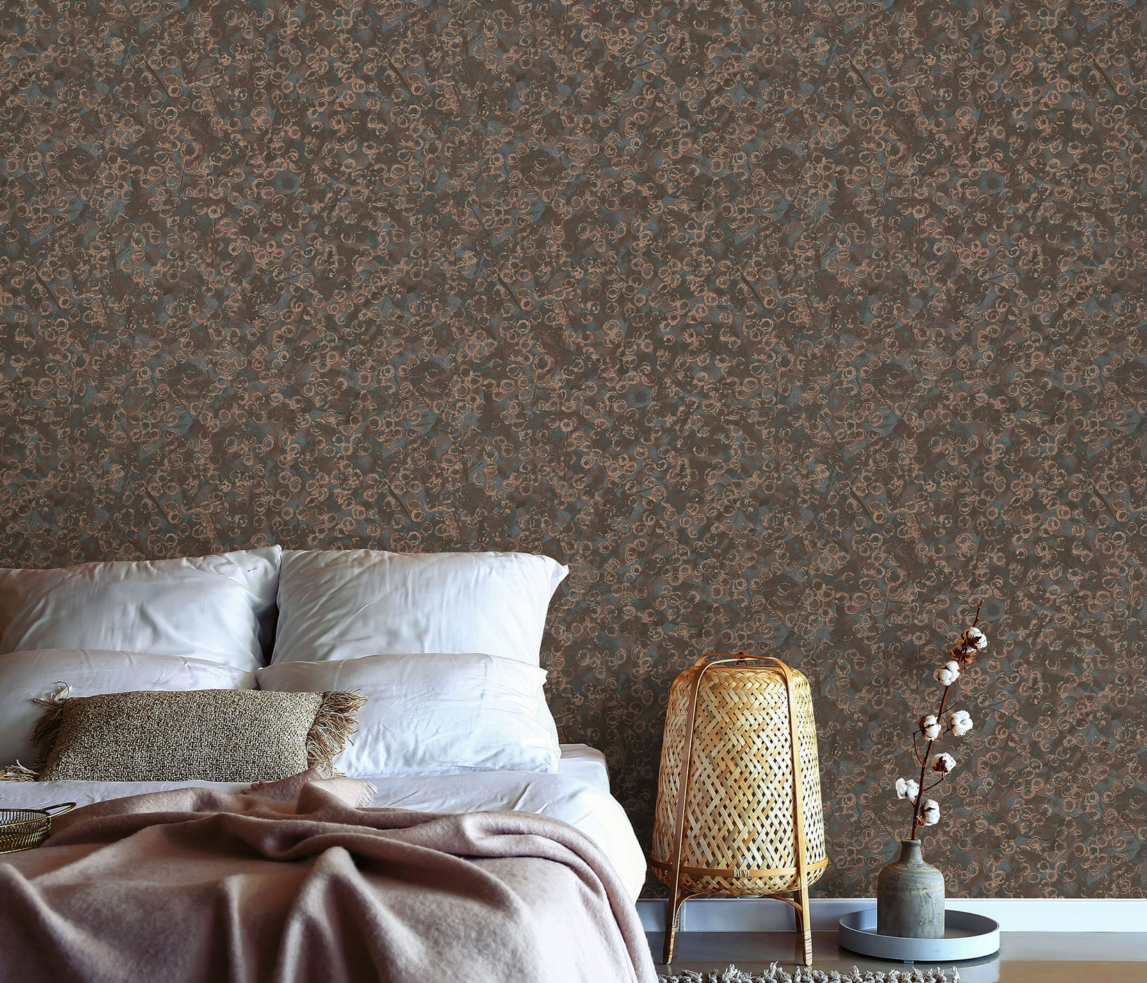 Erismann Vliestapete Elle 3 braun Punkte/Kreise 1033411