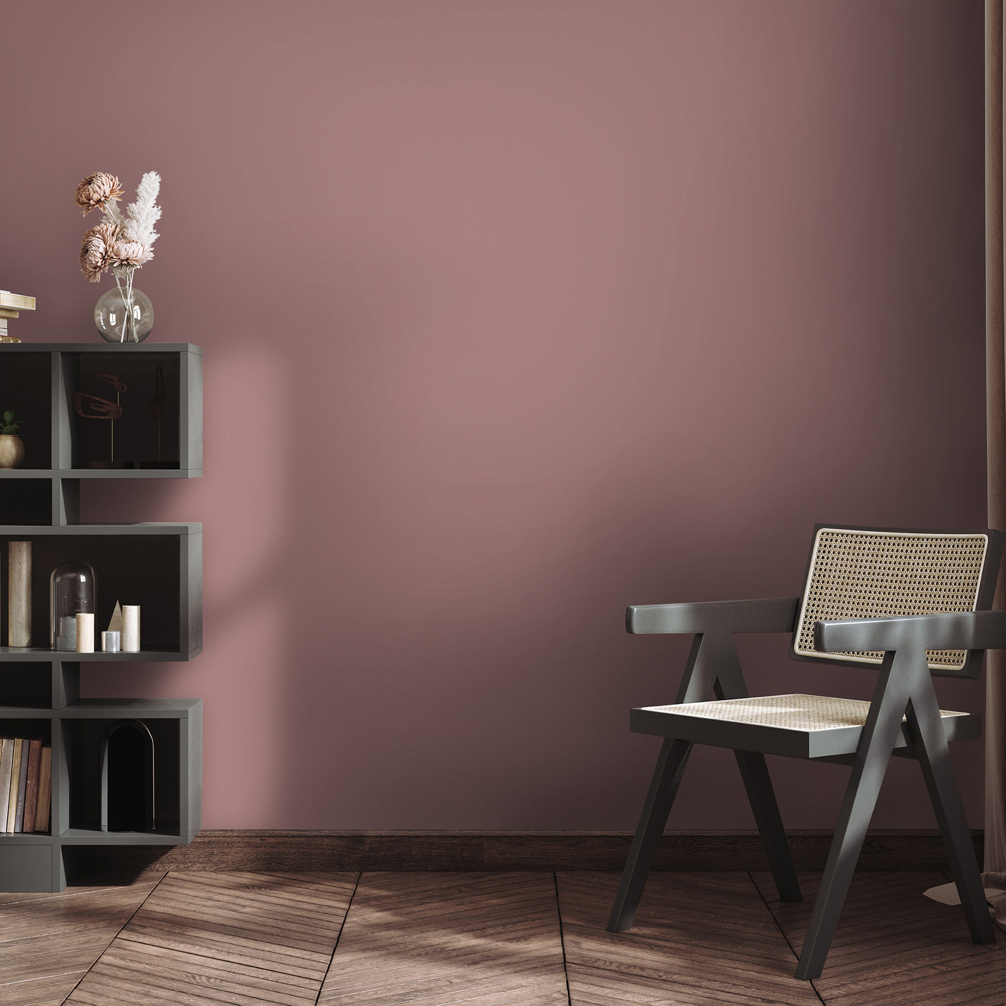 Hohenberger Vliestapete Chalk Chalk Uni Mauve 65529