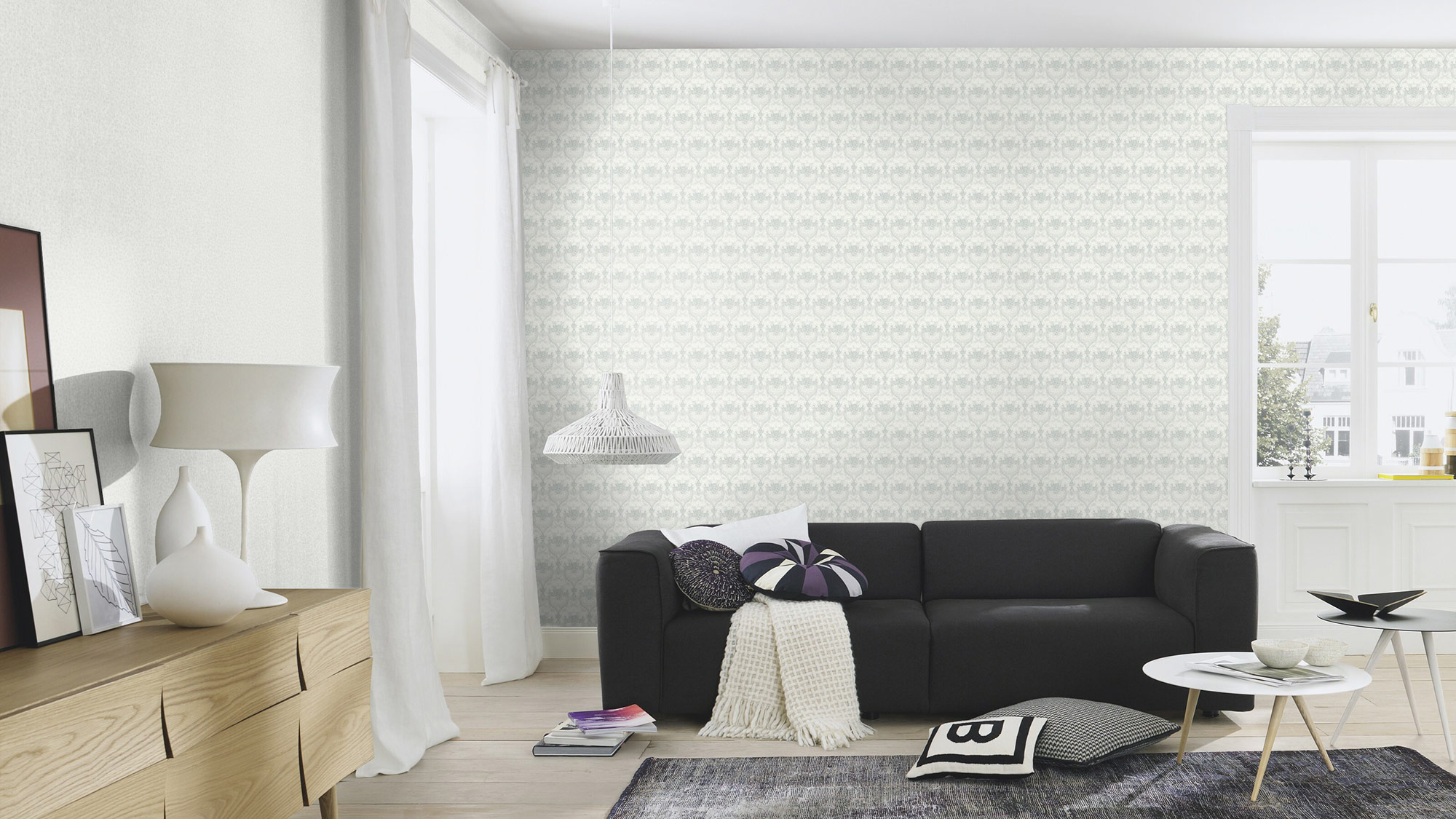 Rasch Vliestapete Sophia allover Blütenranken 710786