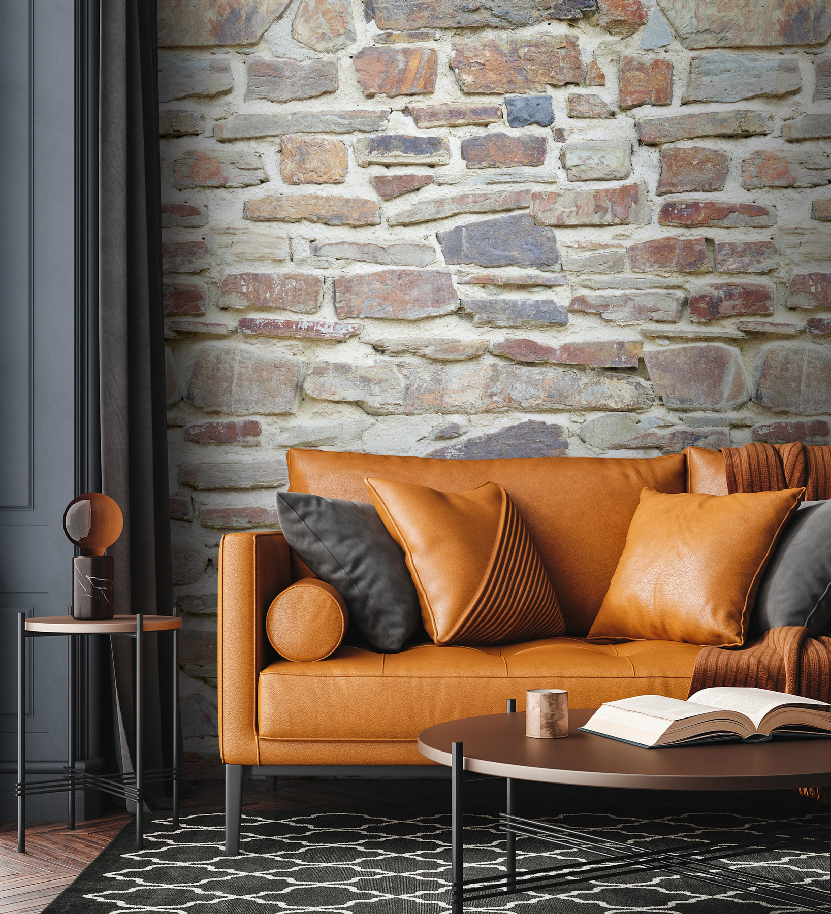 Livingwalls Vliestapete The Wall II Steinmauer 392511