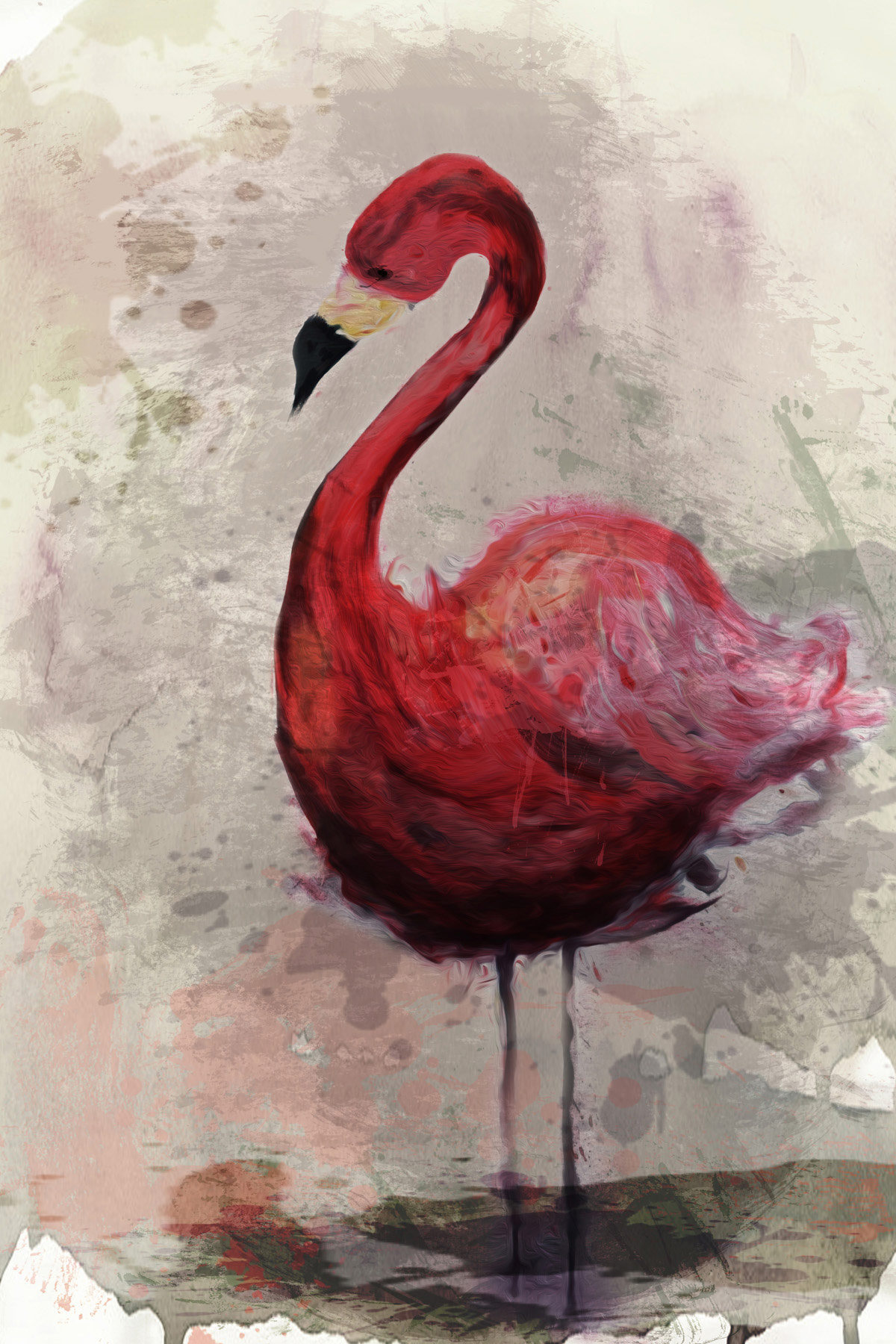 AS Leinwandbild Flamingo DD131886