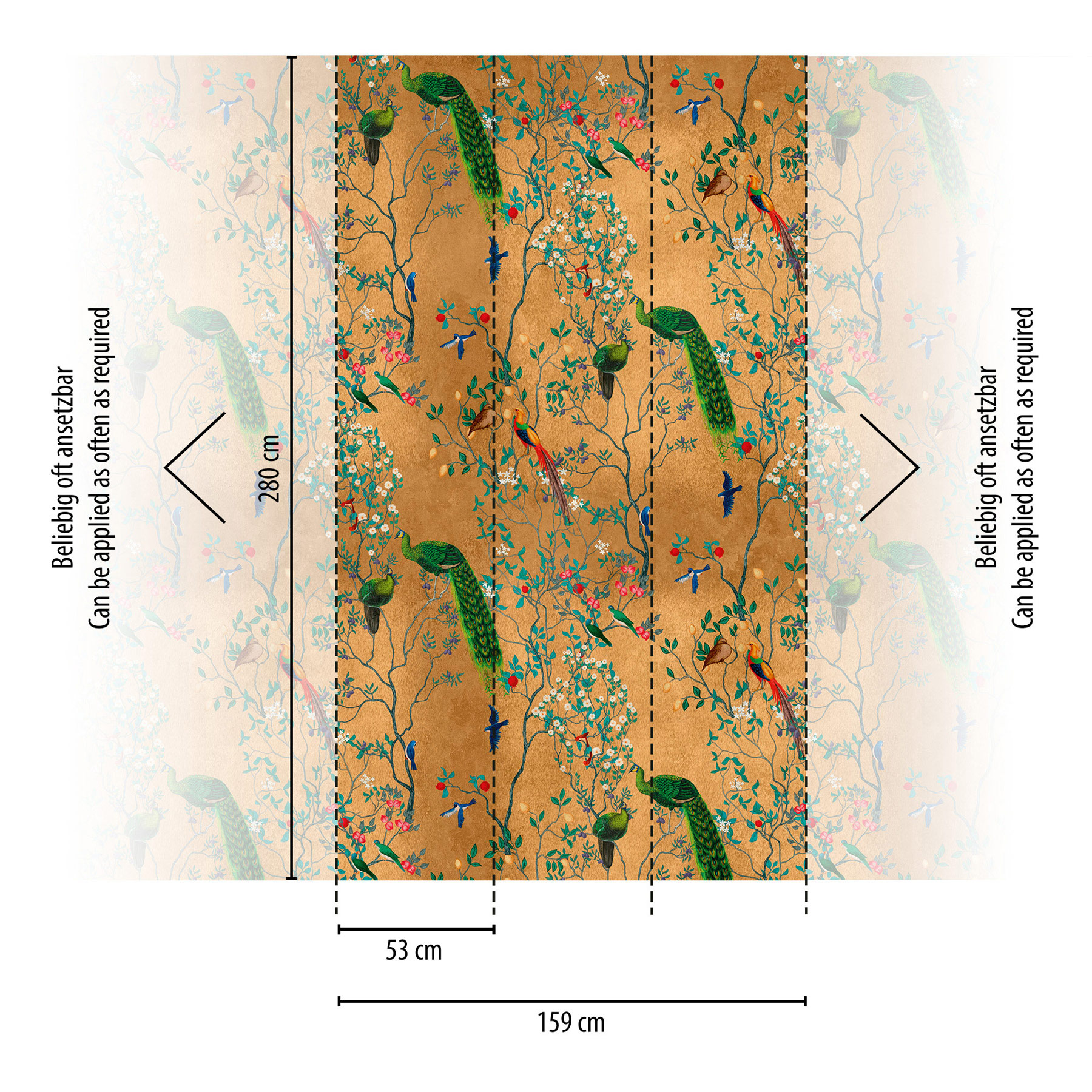 Livingwalls Vliestapete The Wall 3 Vogeltapete 398821