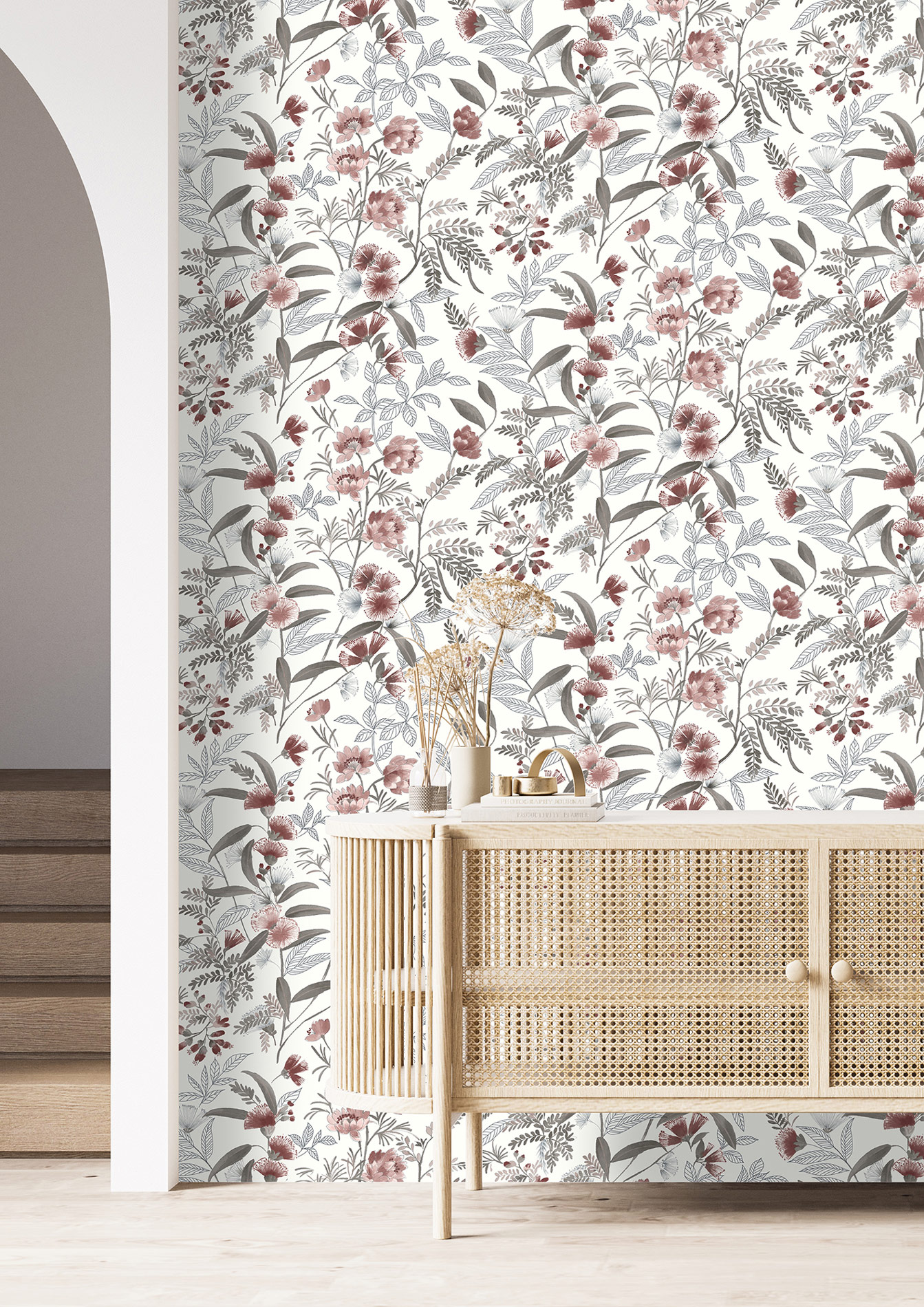 Rasch Vliestapete Symphony Rot-Dunkelrot 869118