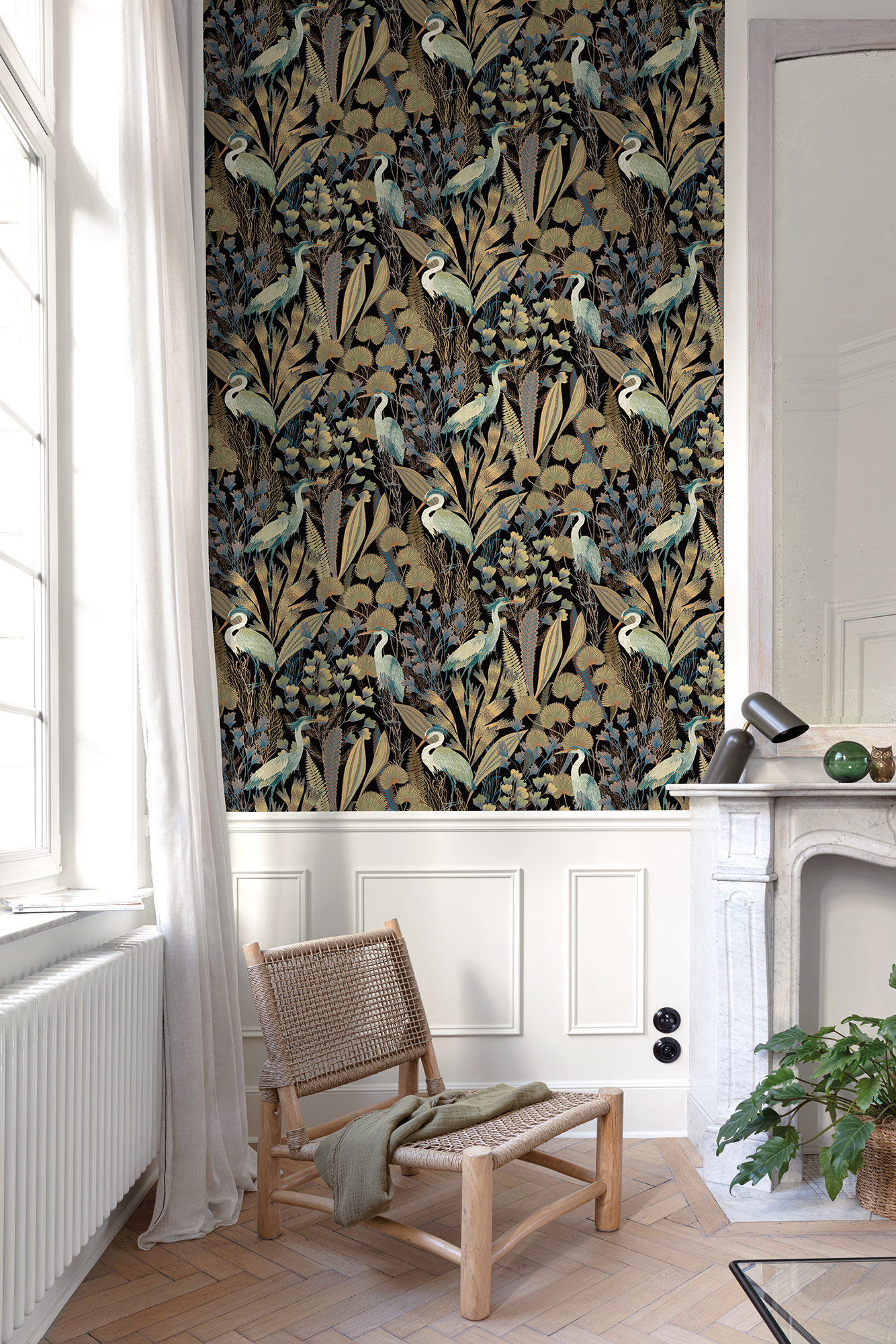 Grandeco Vliestapete Ciara Tiermotiv schwarz A63201