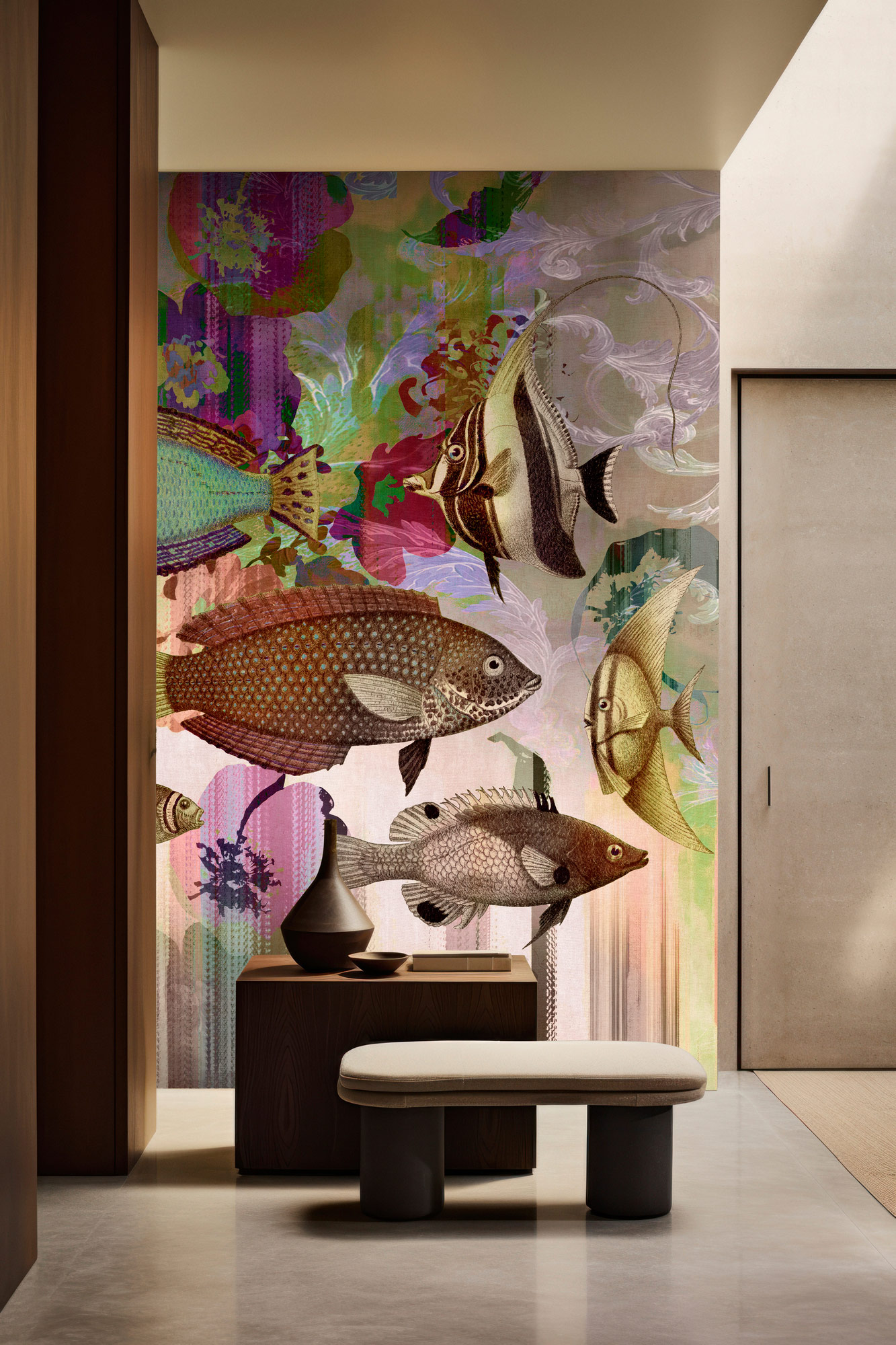 AS Fototapete Walls by Patel 5 Fische Rosa DD134885