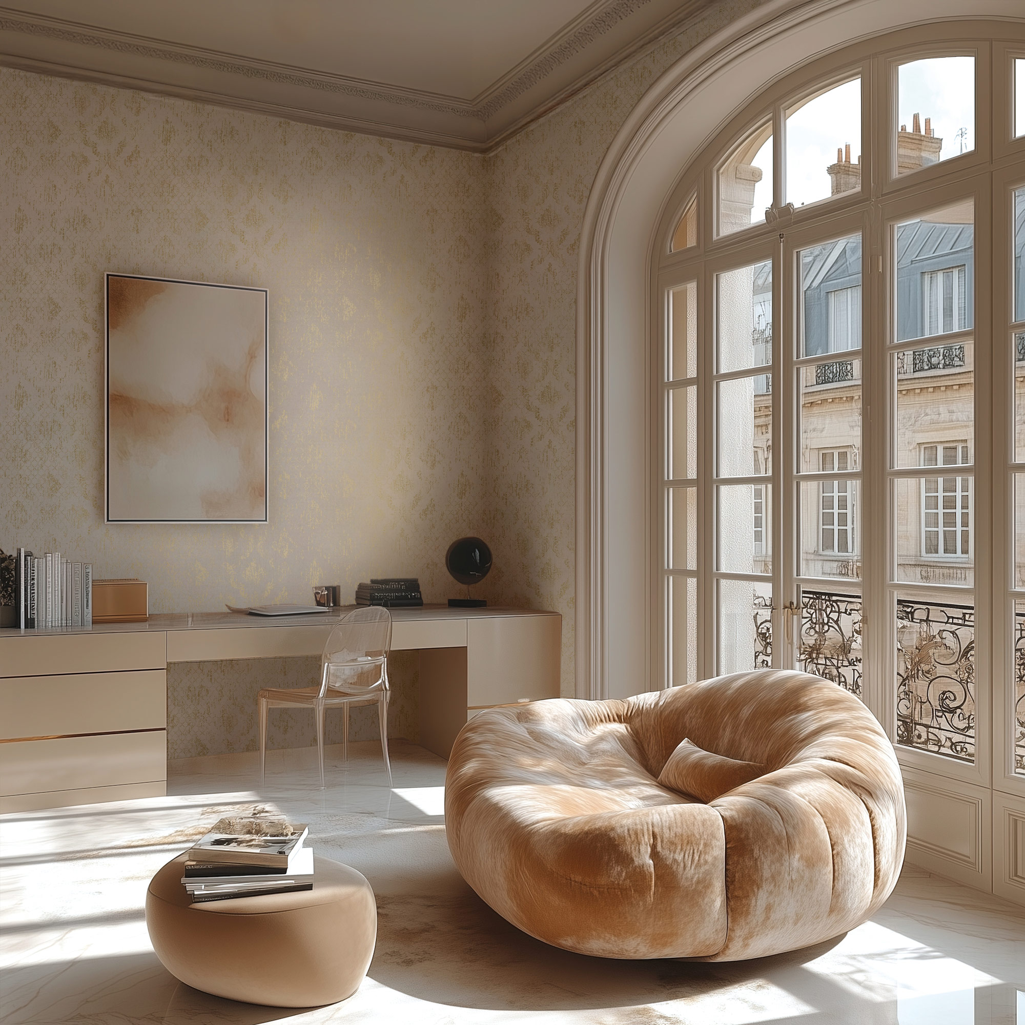 AS Vliestapete MS Hot Spots Ornament Creme 786722