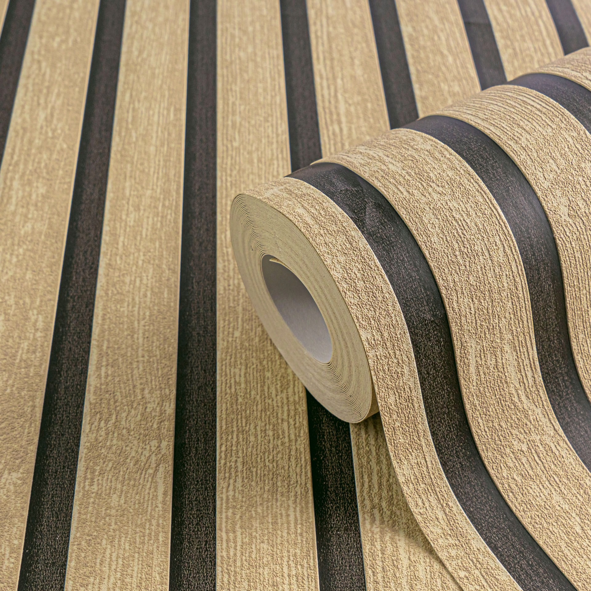 AS Vliestapete Attractive 3 Holzpaneele Beige 790413