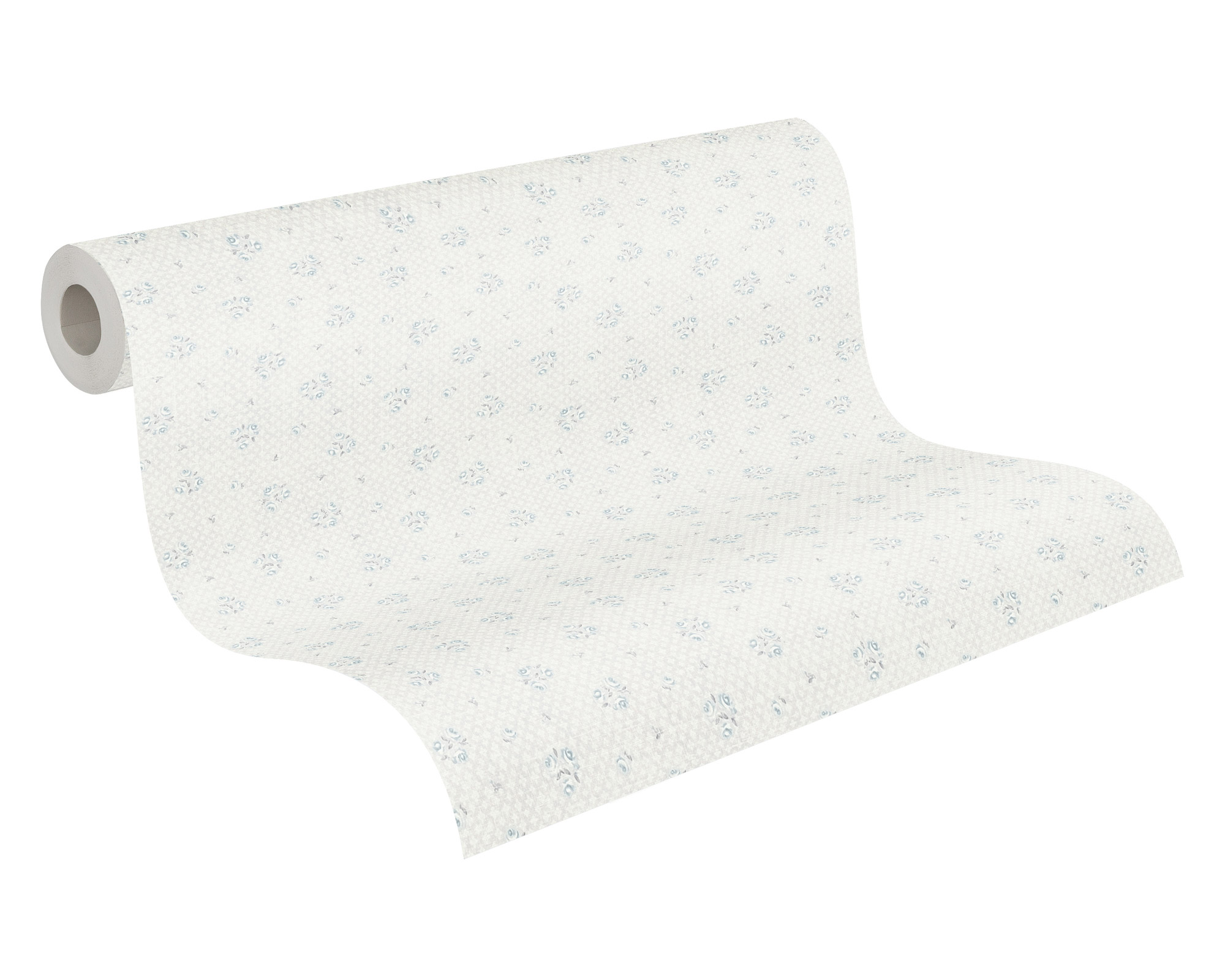 AS Vliestapete Maison Charme Blümchen hellgrau 390674