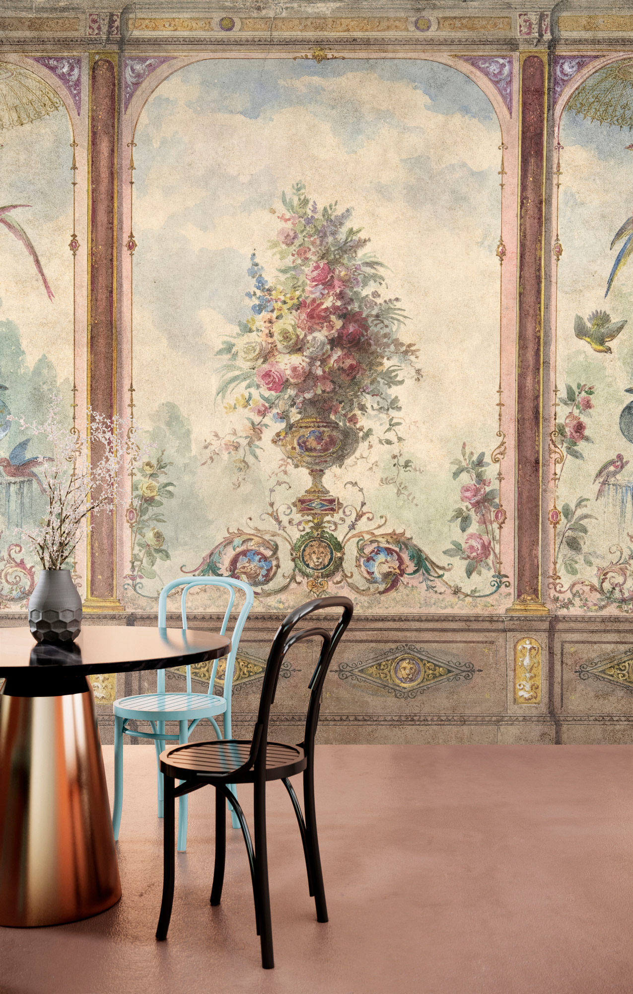 AS Fototapete Walls by Patel 5 Rundbogen Rosa DD134417