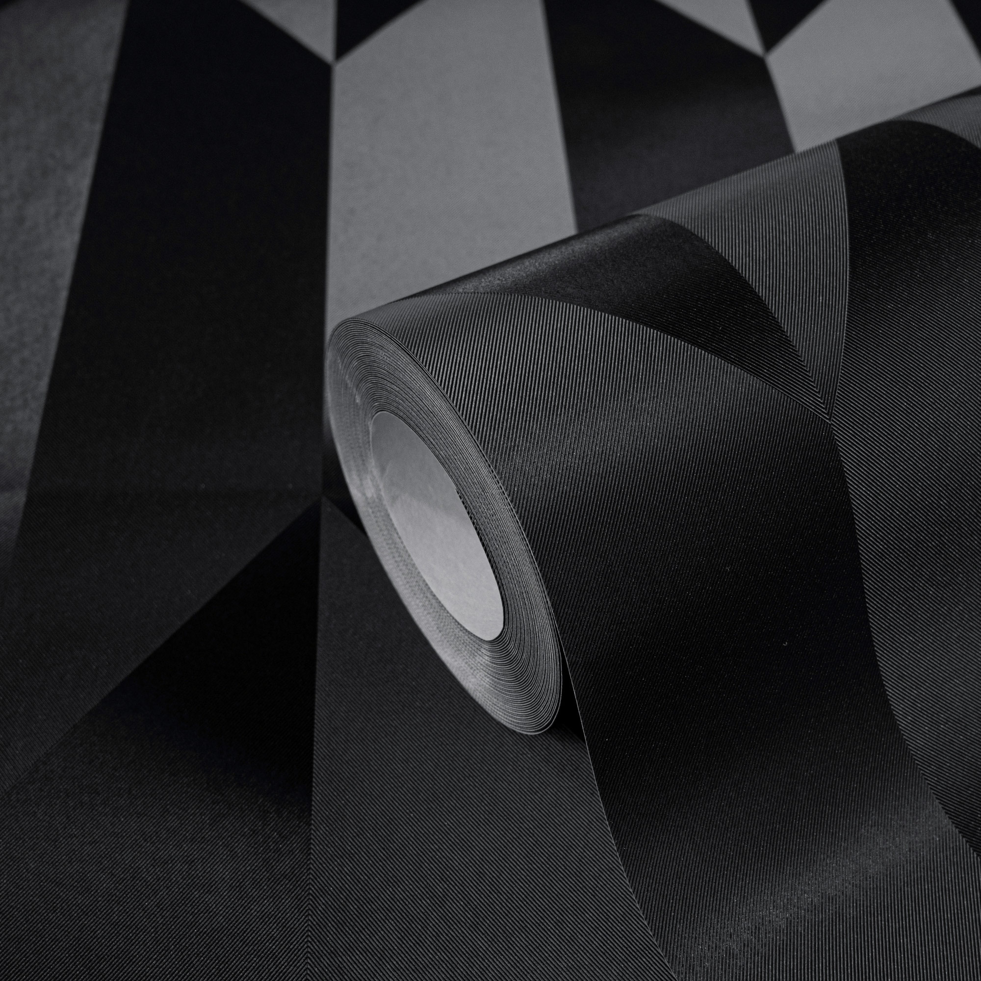 AS Vliestapete CosmoLiving 3D Schwarz 790868