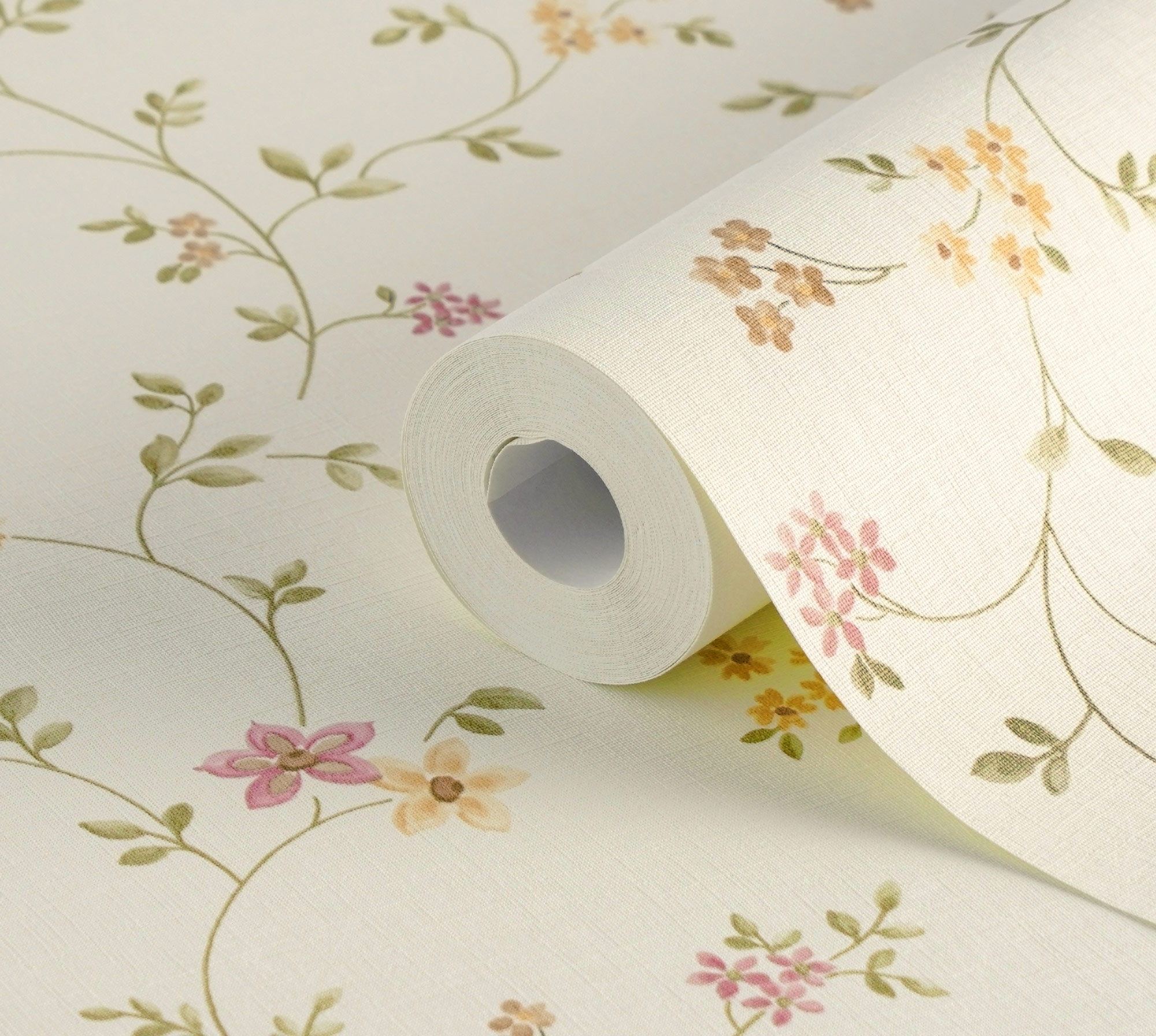 AS Vliestapete Maison Charme Blümchen creme 937701