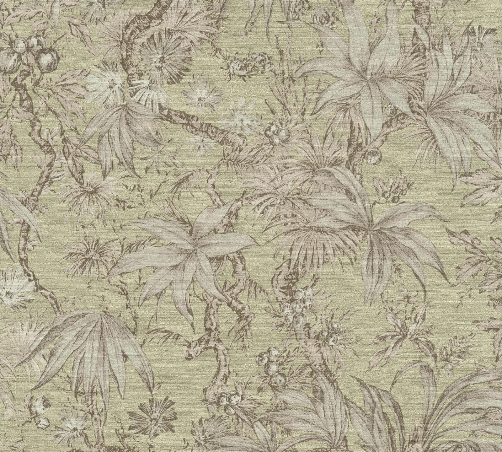 AS Vliestapete History of Art 2 Floral Grau 790475