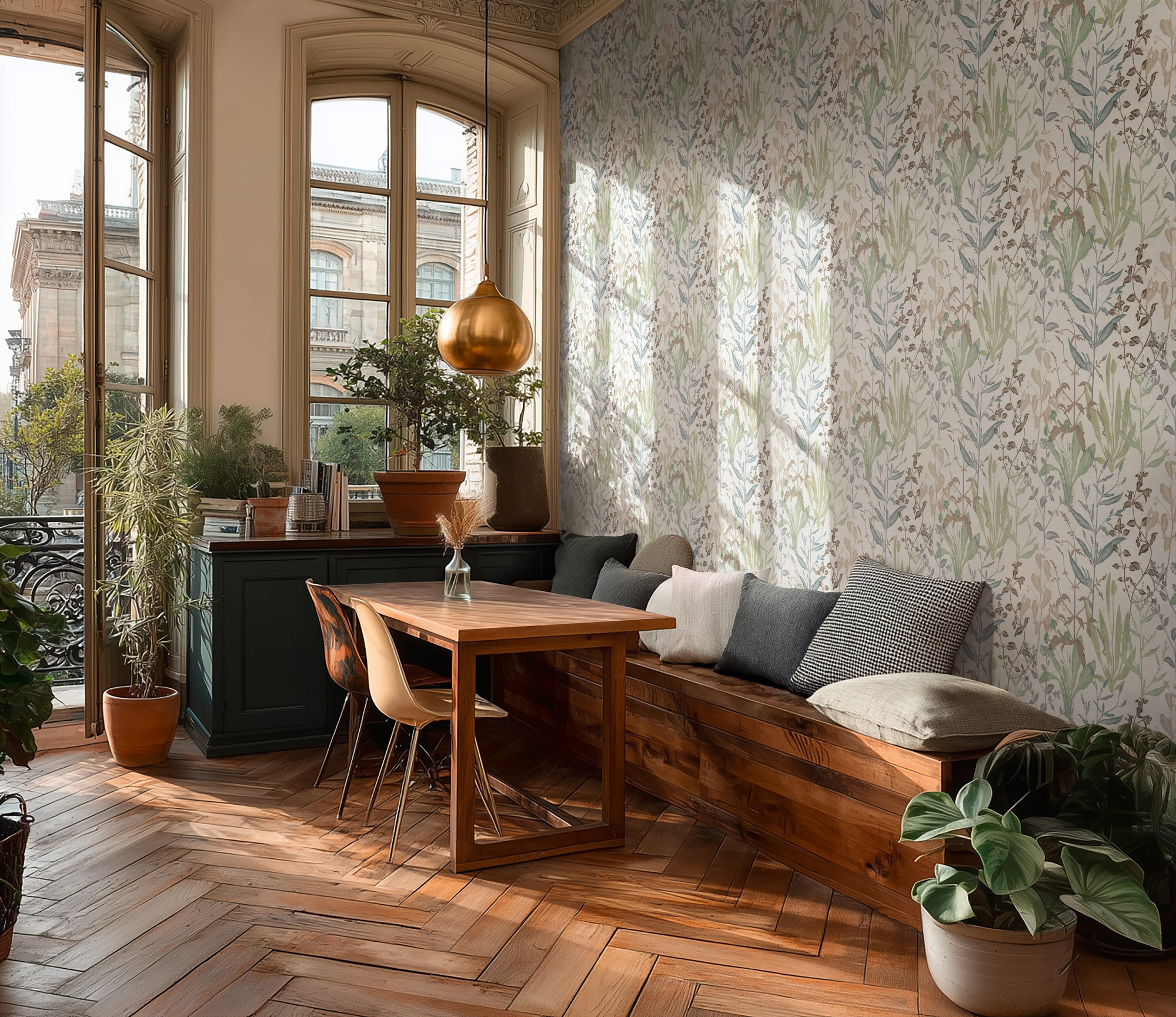 AS Vliestapete MS Vibes & Styles Florale Tapete Braun 790092