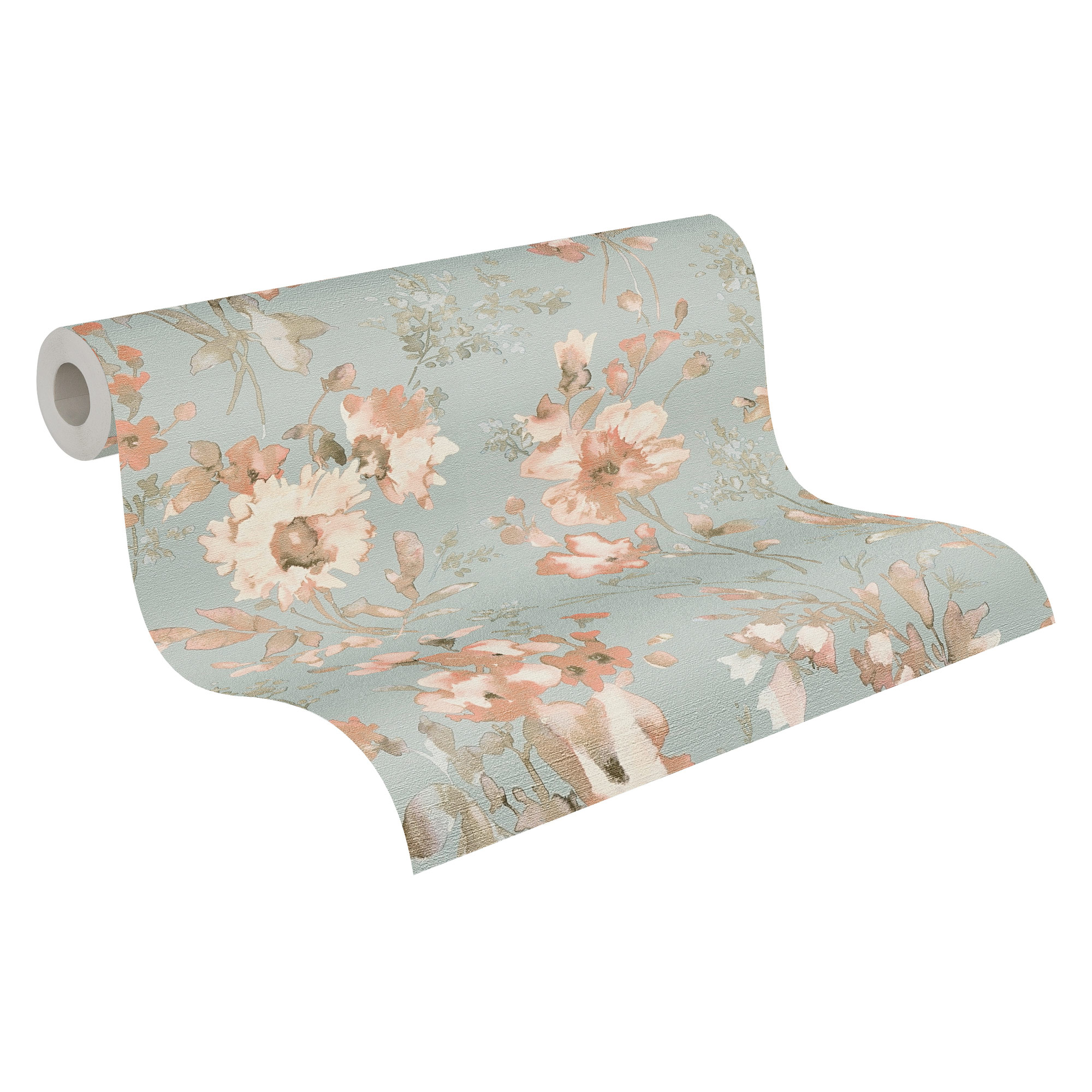 AS Vliestapete CosmoLiving Blumen Blau 790616