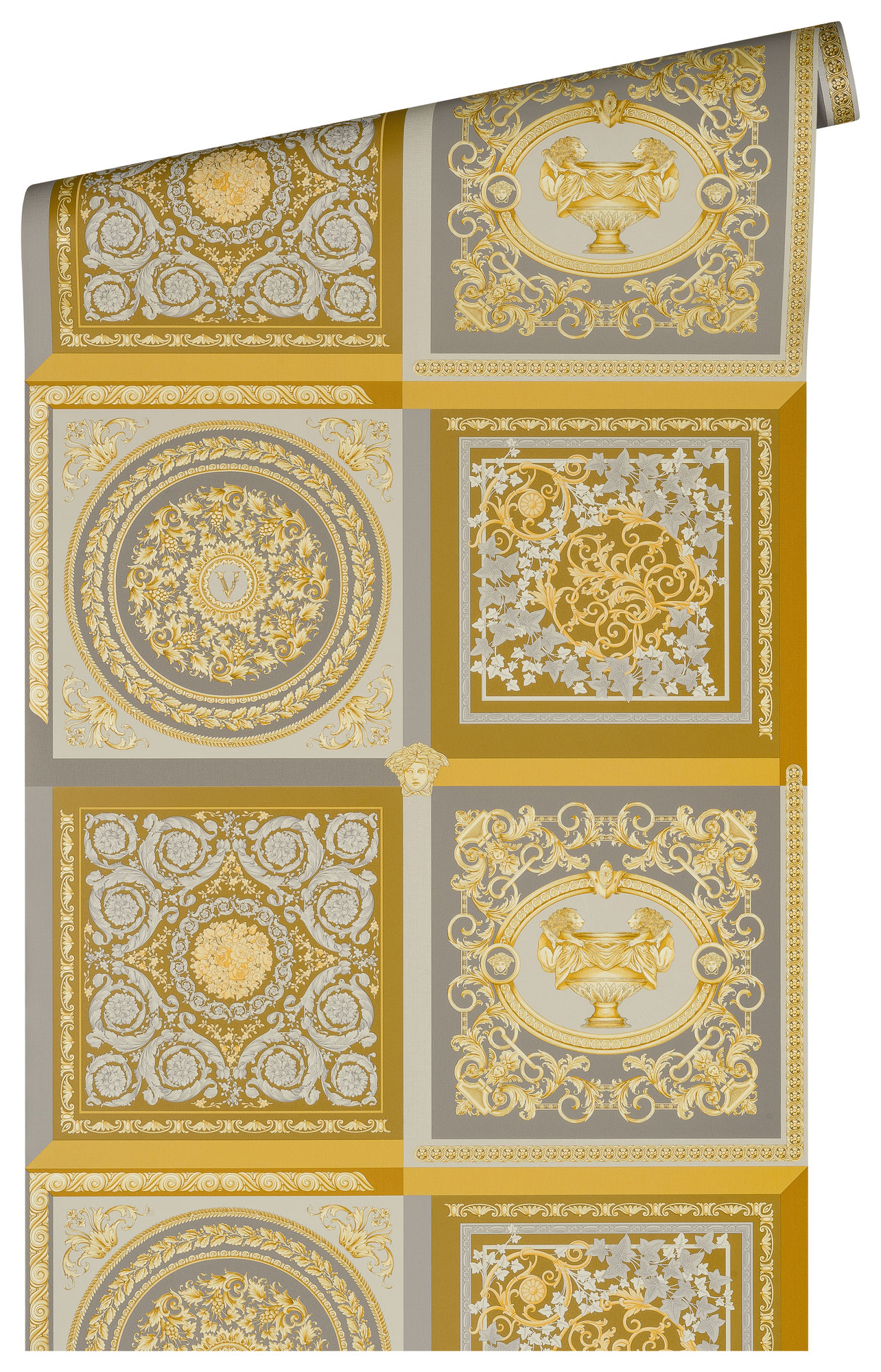 AS Vliestapete Versace 5 Barock Tapete Gold 387045