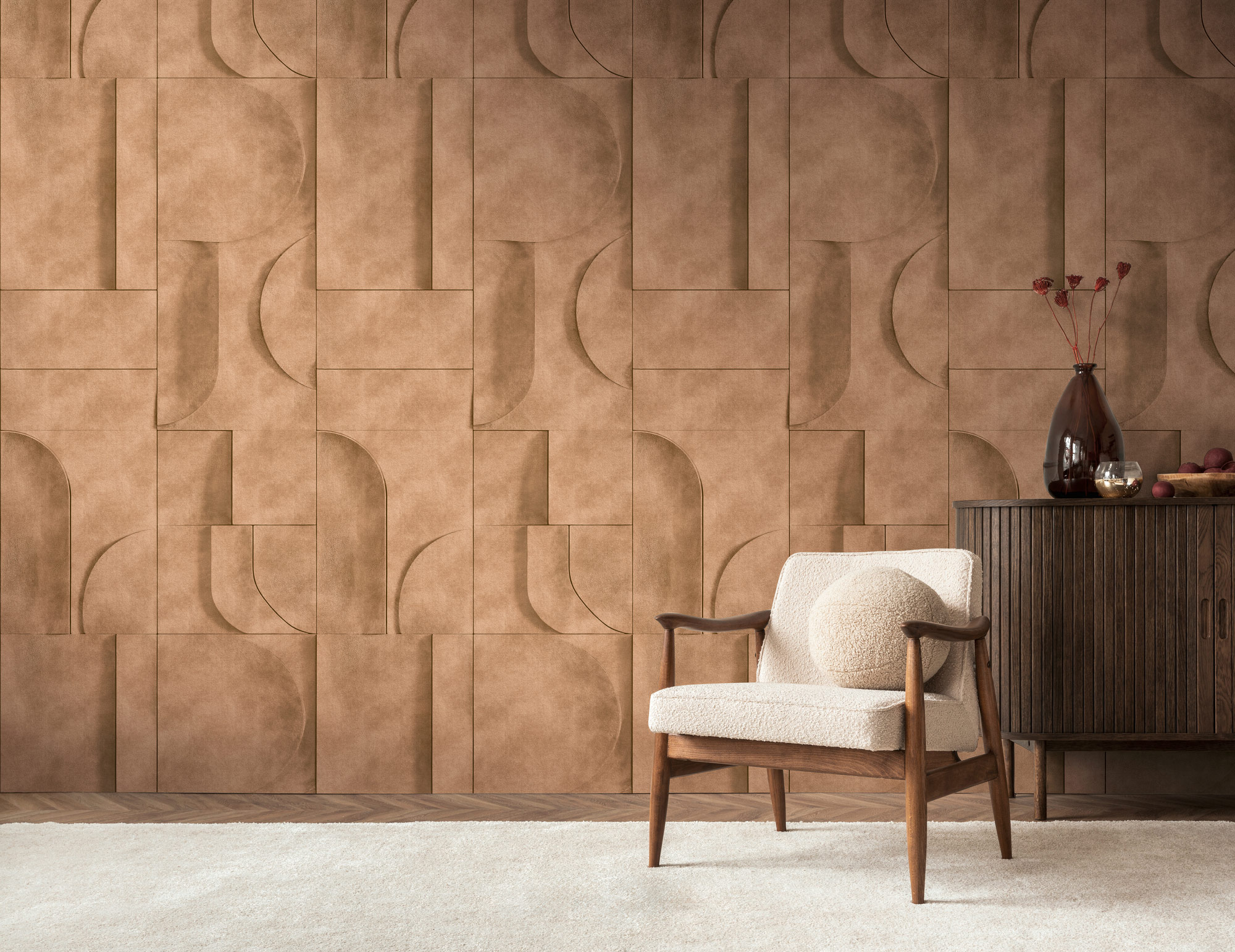 AS Fototapete The Wall 4 3D Optik Braun 792243