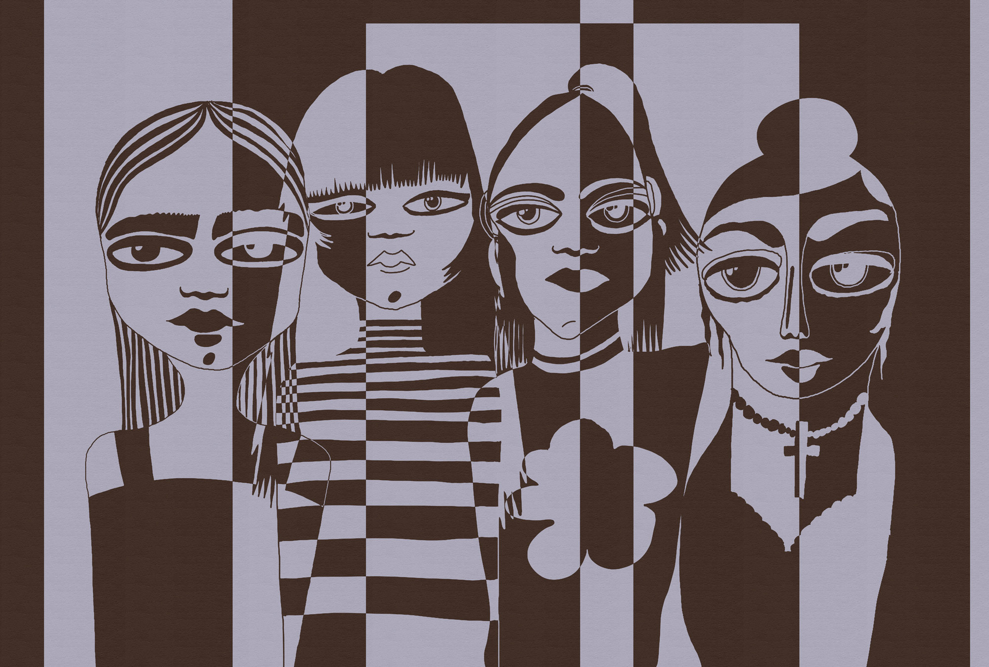 AS Fototapete Walls by Patel 5 Kunst Lila DD133901