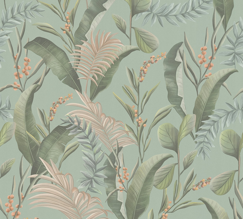 Livingwalls Vliestapete Drawn Into Nature Floral 394364