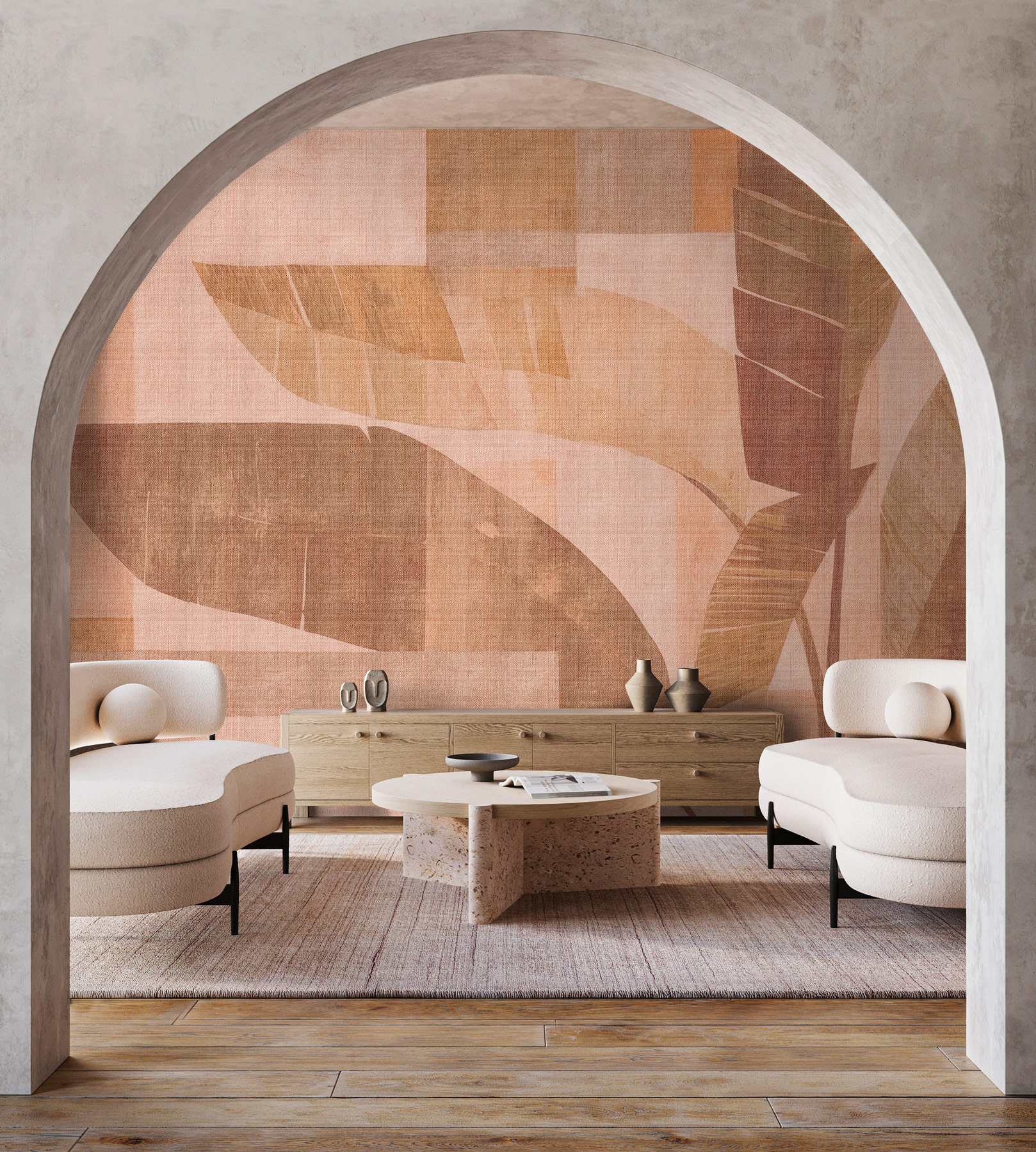 AS Fototapete Walls by Patel 5 Blätter Rosa DD134321