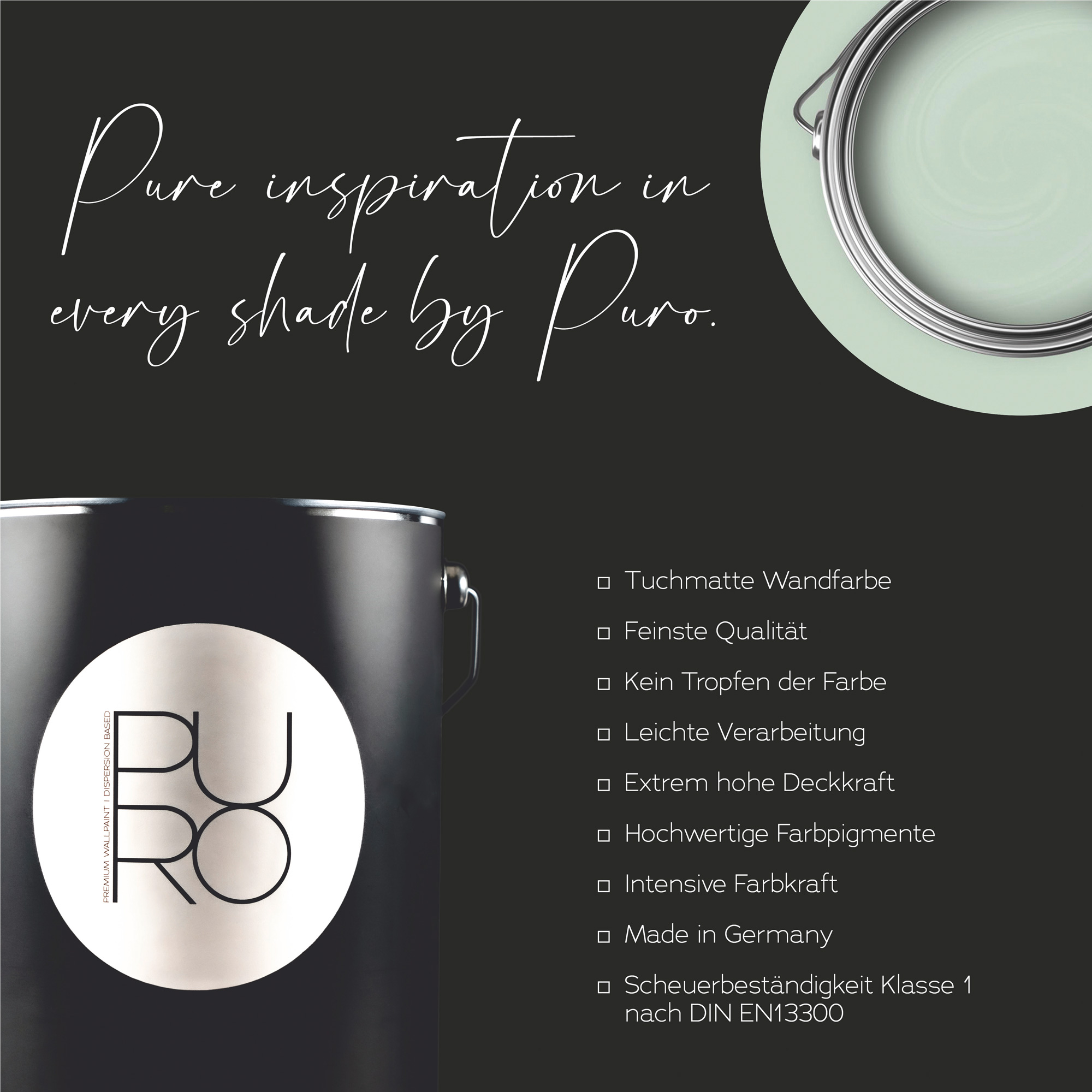 AS Premium Innenwandfarbe Puro c5001 sage green 1 L