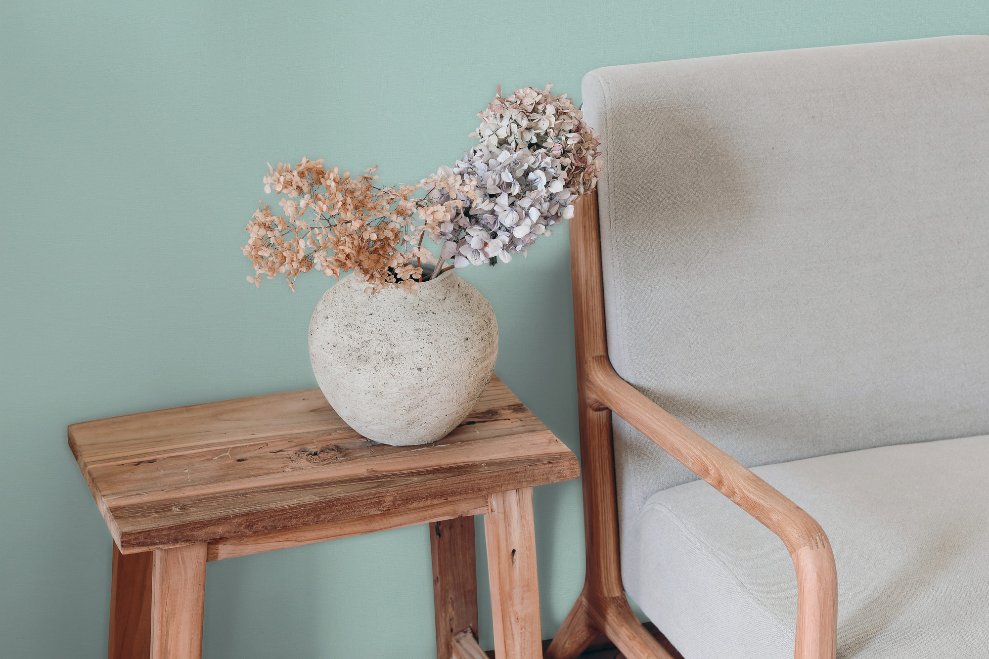 AS Vliestapete PintWalls II Unitapete türkis 389038