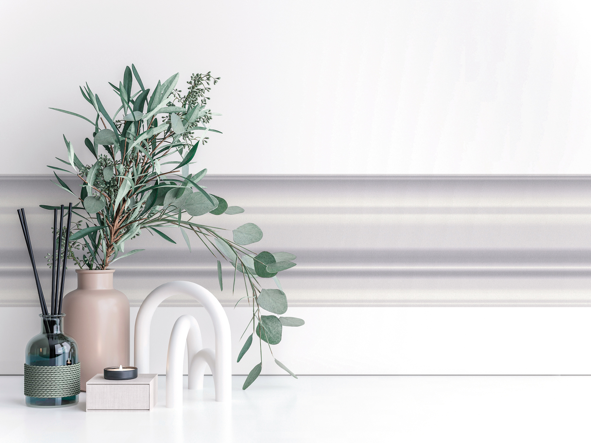 AS Borte Selbstklebende Bordüre Grafik Grau 787461