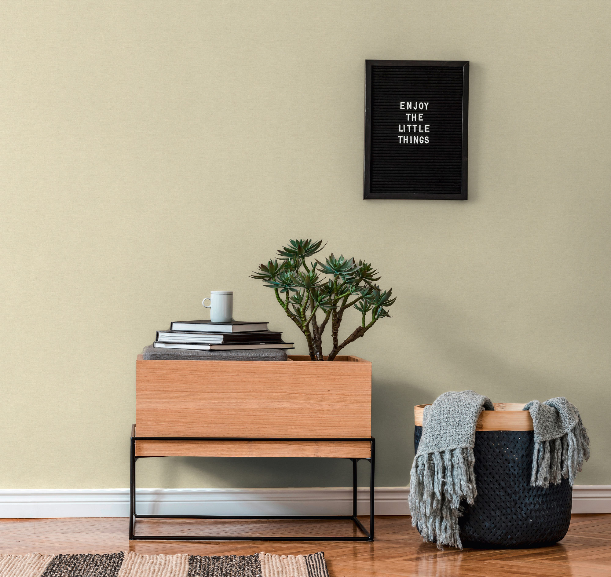 AS Vliestapete PintWalls 3 Unitapete Creme 306881