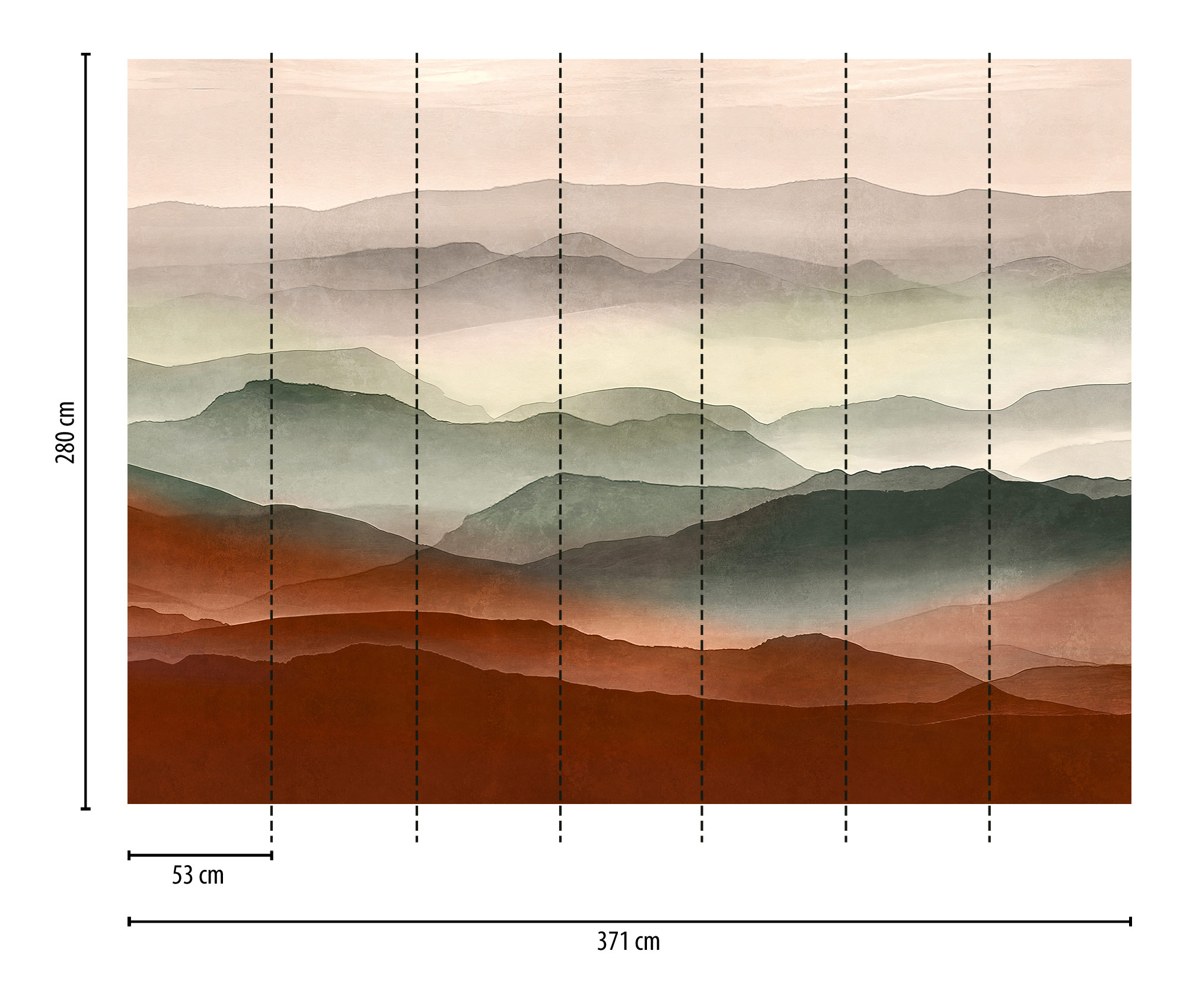 Livingwalls Vliestapete The Wall 3 Landschaft 398971