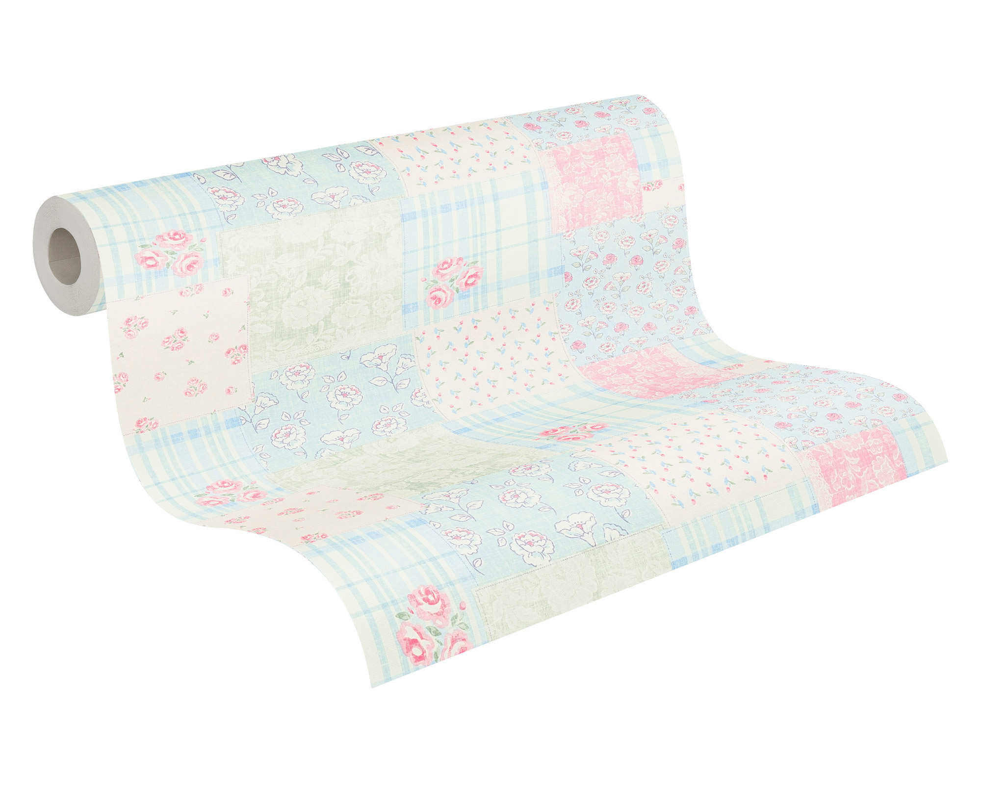 AS Vliestapete Maison Charme Blümchen blau 390661