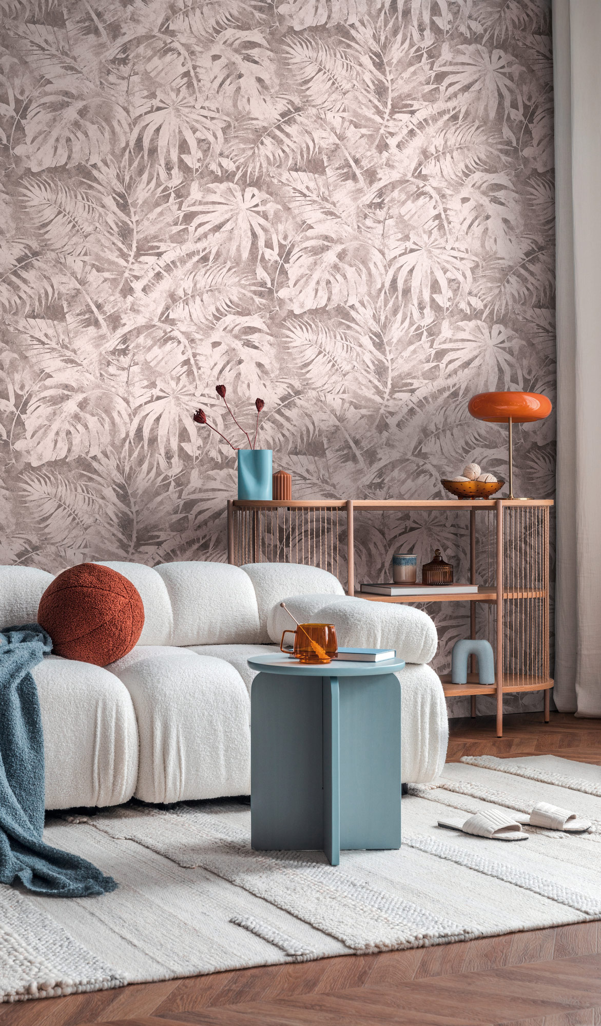 AS Fototapete CosmoLiving Dschungel Rosa 791457