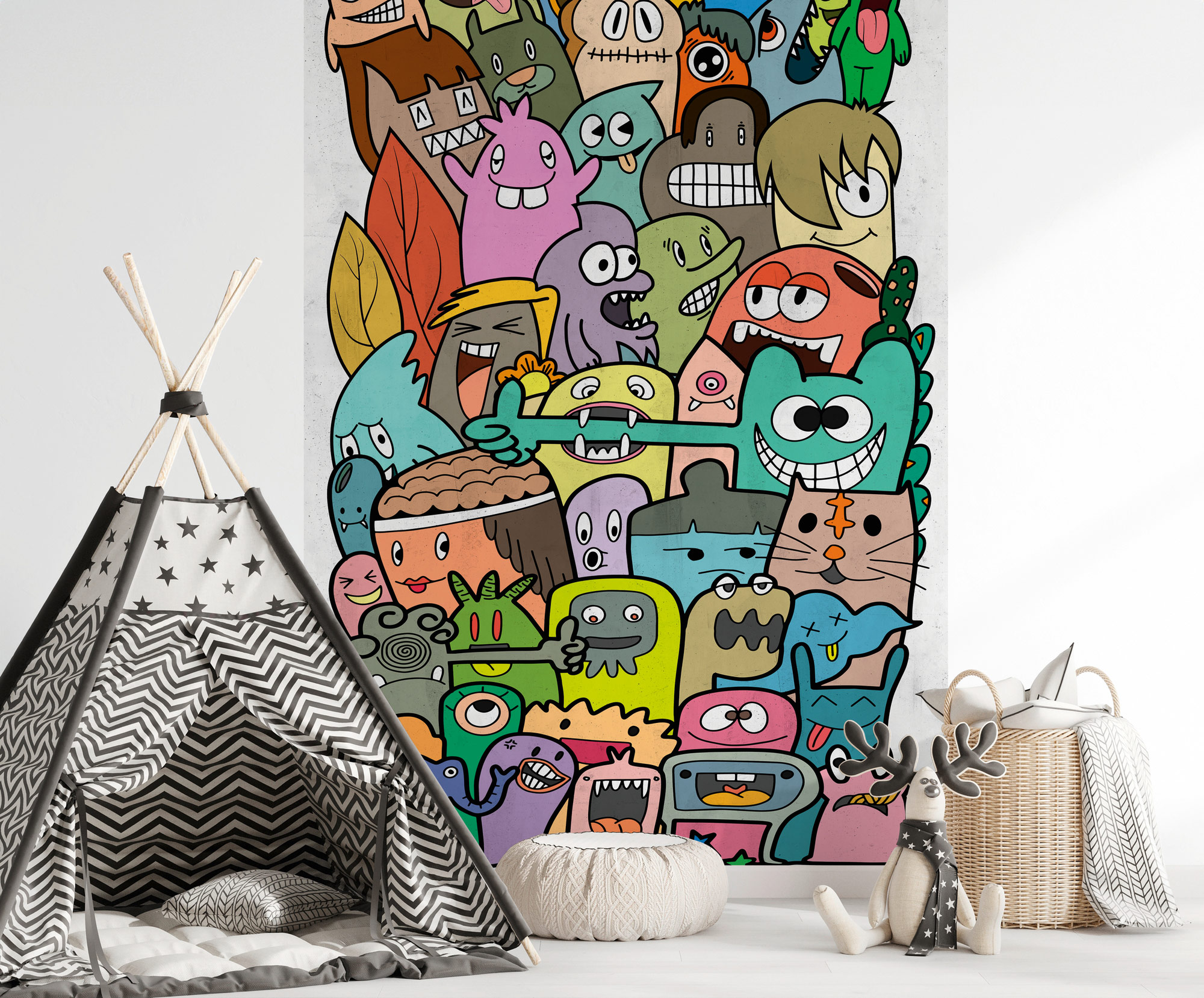 Livingwalls Vliestapete The Wall 3 Comic 398271