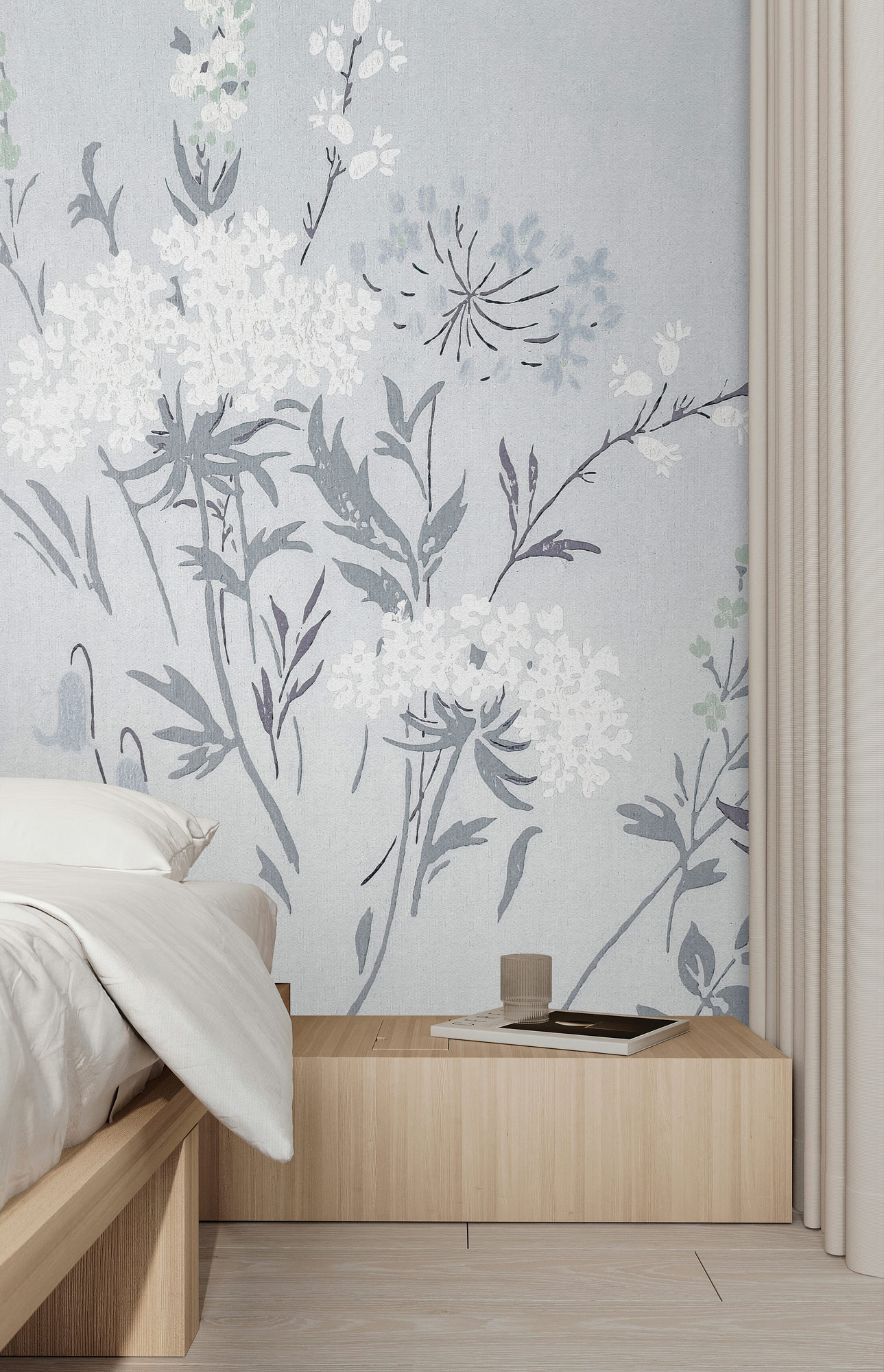 AS Fototapete Walls by Patel 5 Blumen Blau DD134759