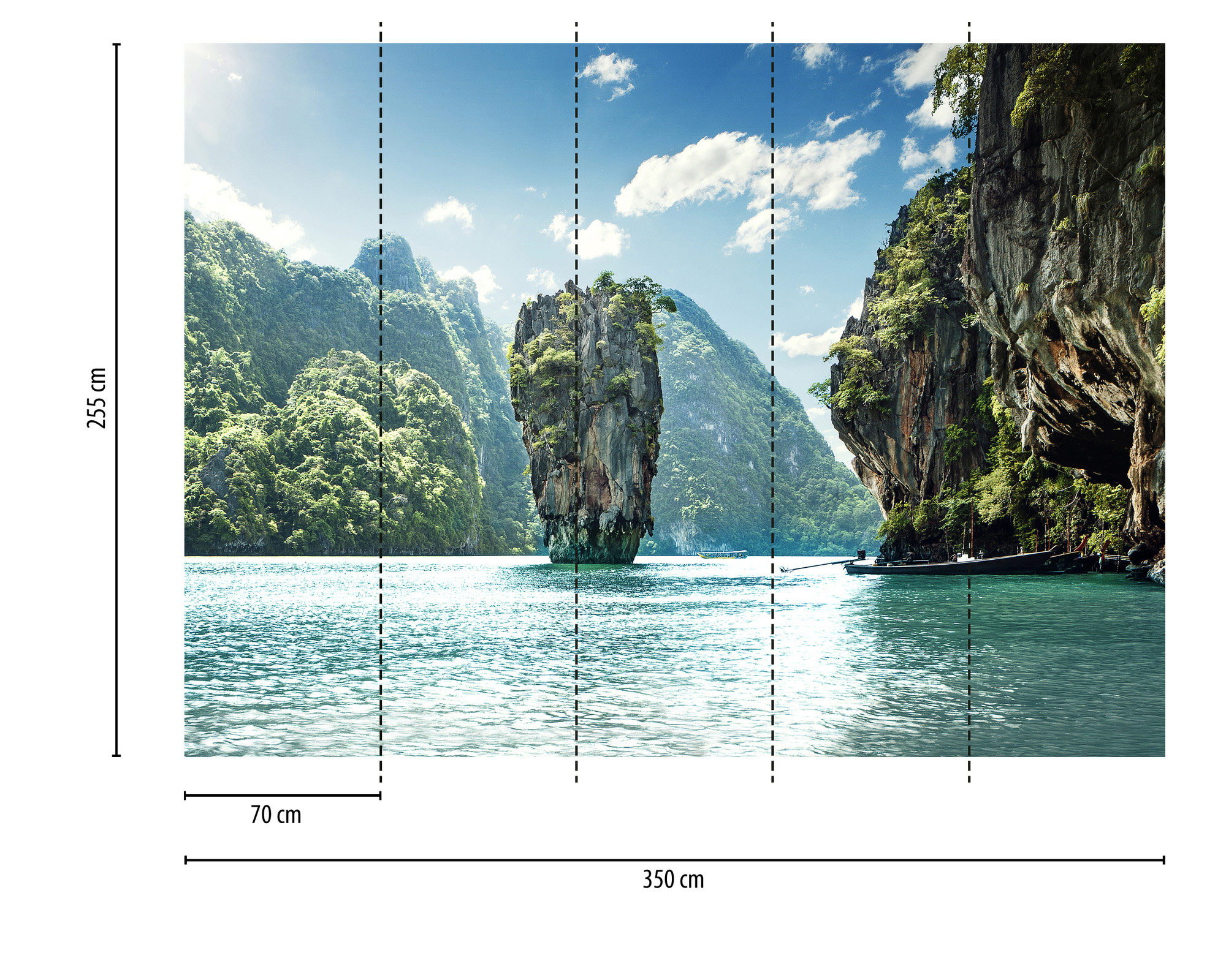 AS Fototapete Designwalls 2 Berge Meer DD123688