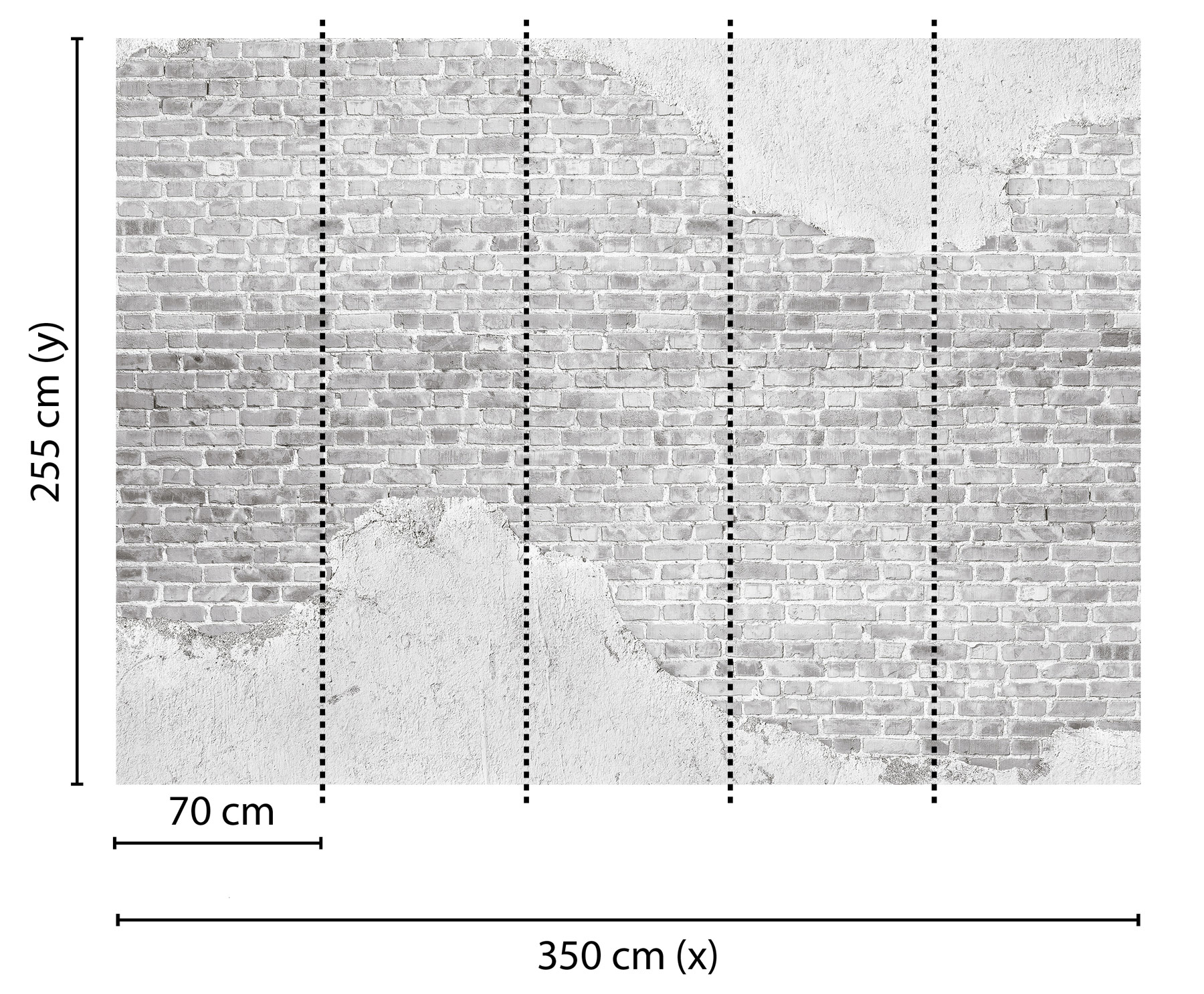 AS Fototapete Designwalls Old Brick Wall Mauer DD118770