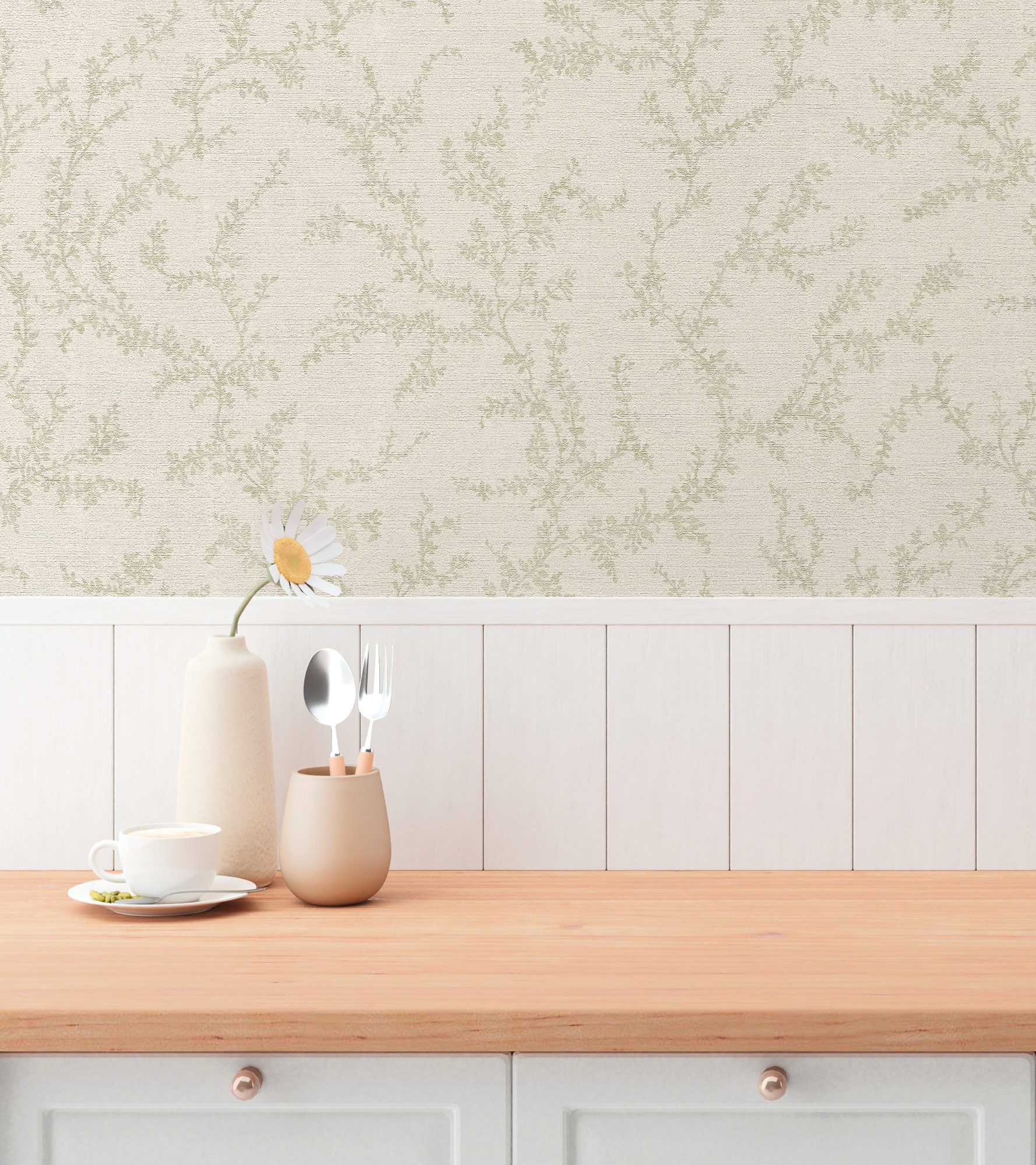 AS Vliestapete Hygge 3 Natur Creme 790903