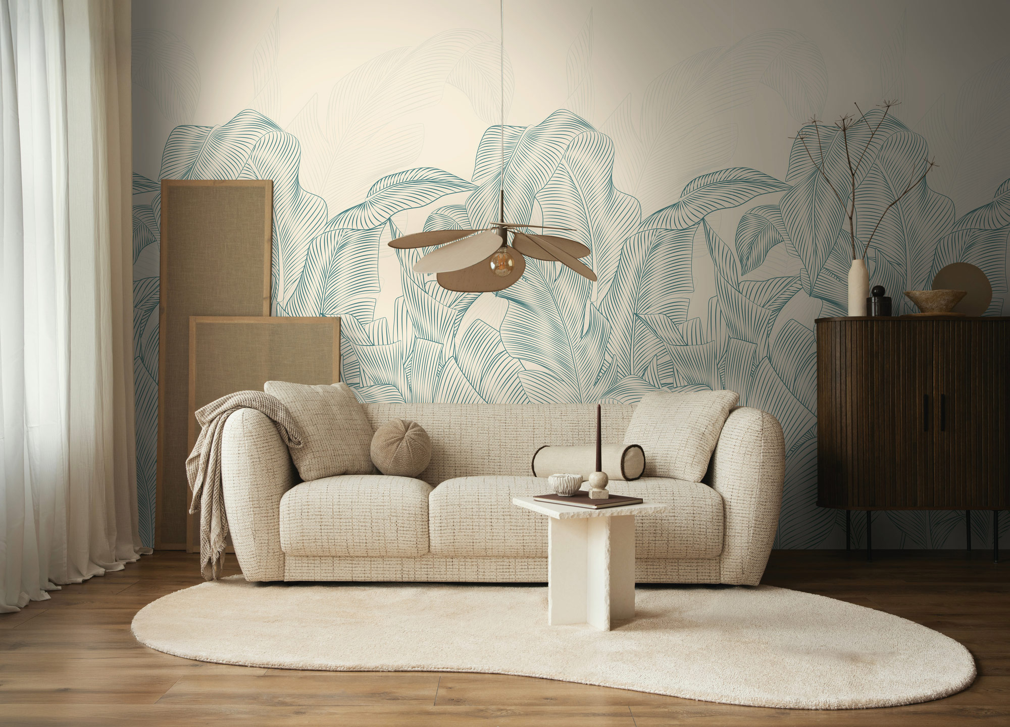 AS Fototapete The Wall 4 Dschungel Blau 792263