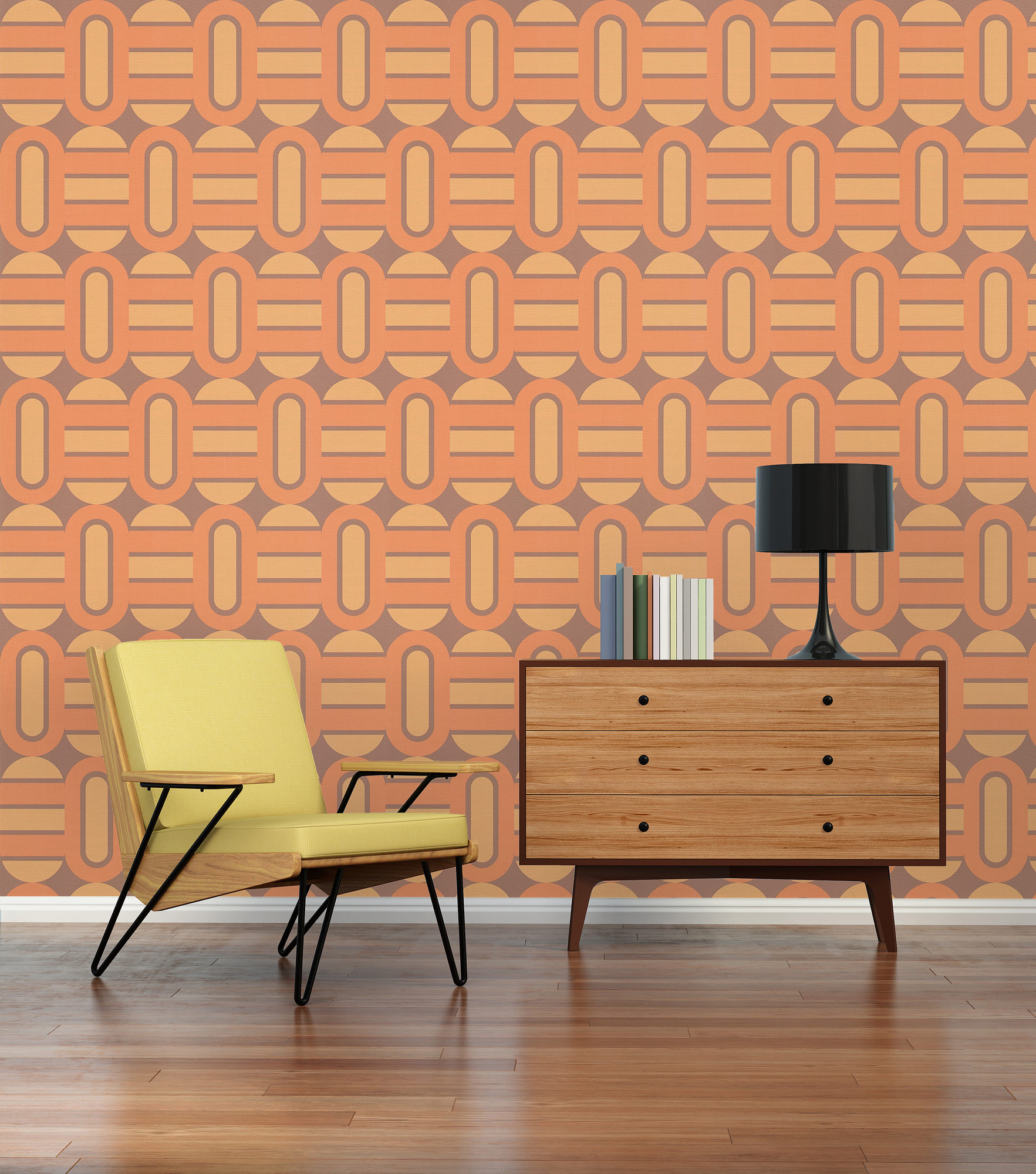 AS Creation Vliestapete Retro Chic Braun 395362