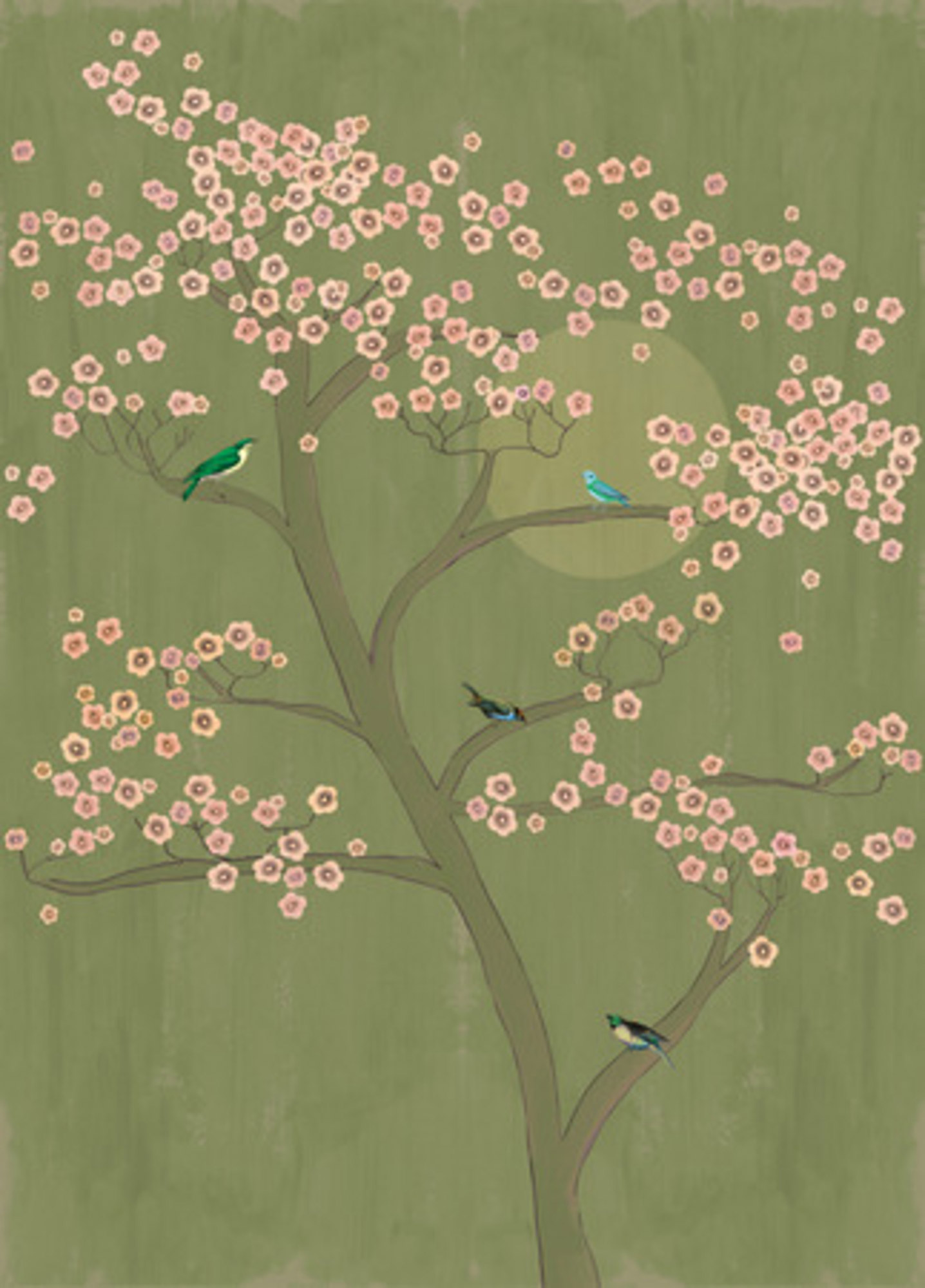 Rasch Fototapete Magic Walls Baum Blüten Japan 542110
