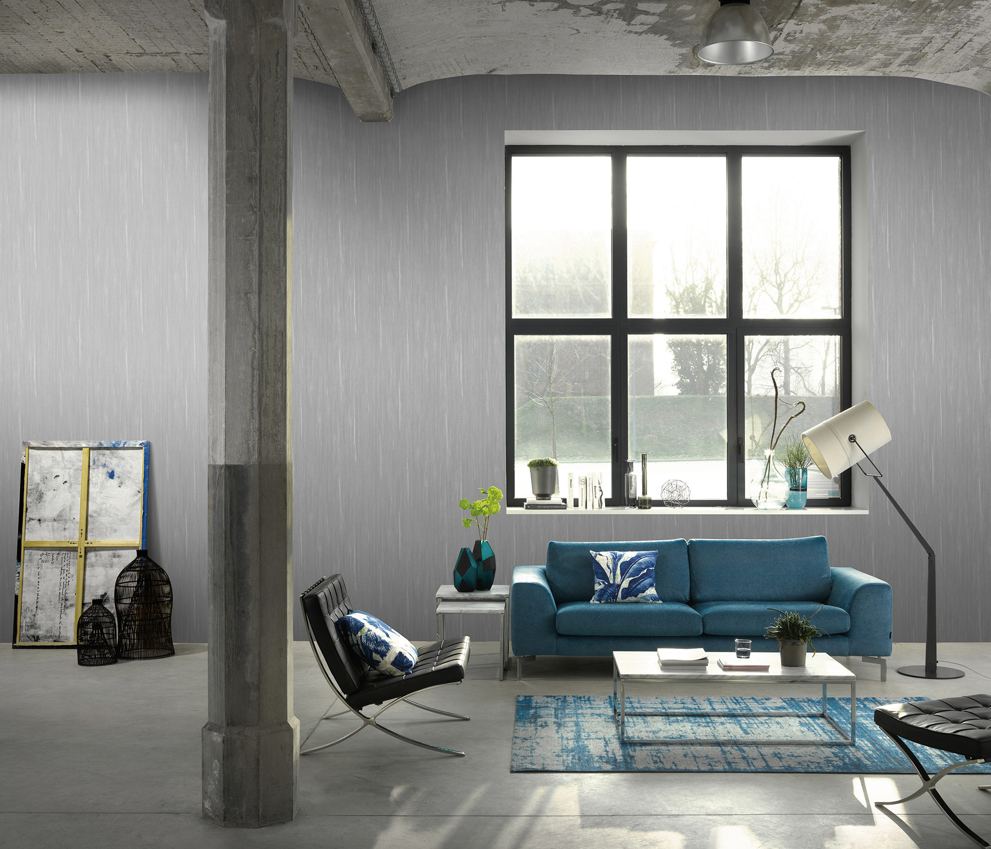 Erismann Vliestapete Evolution Strukturtapete grau 1032210