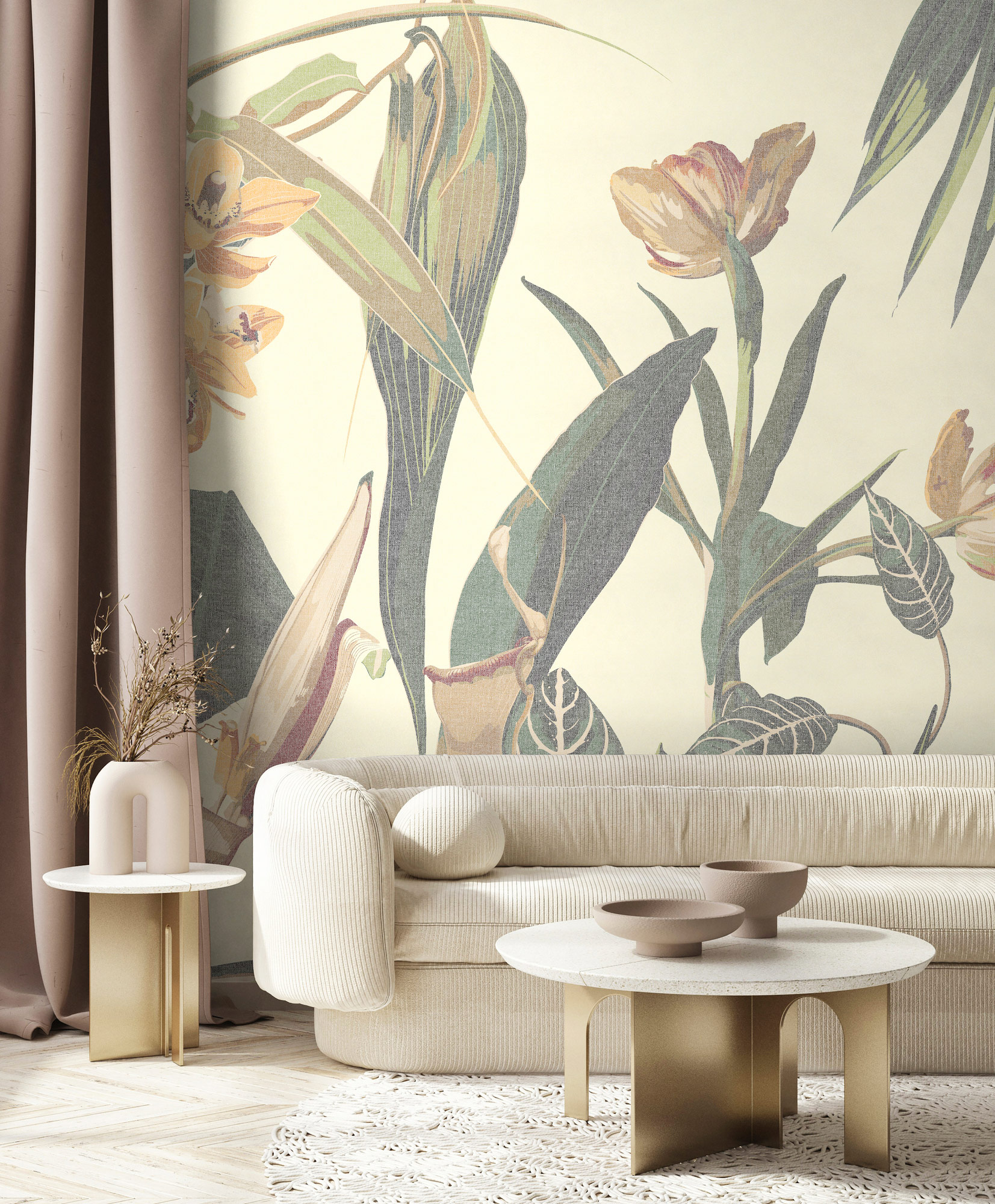 AS Fototapete Walls by Patel 5 Blumen Grün DD134651