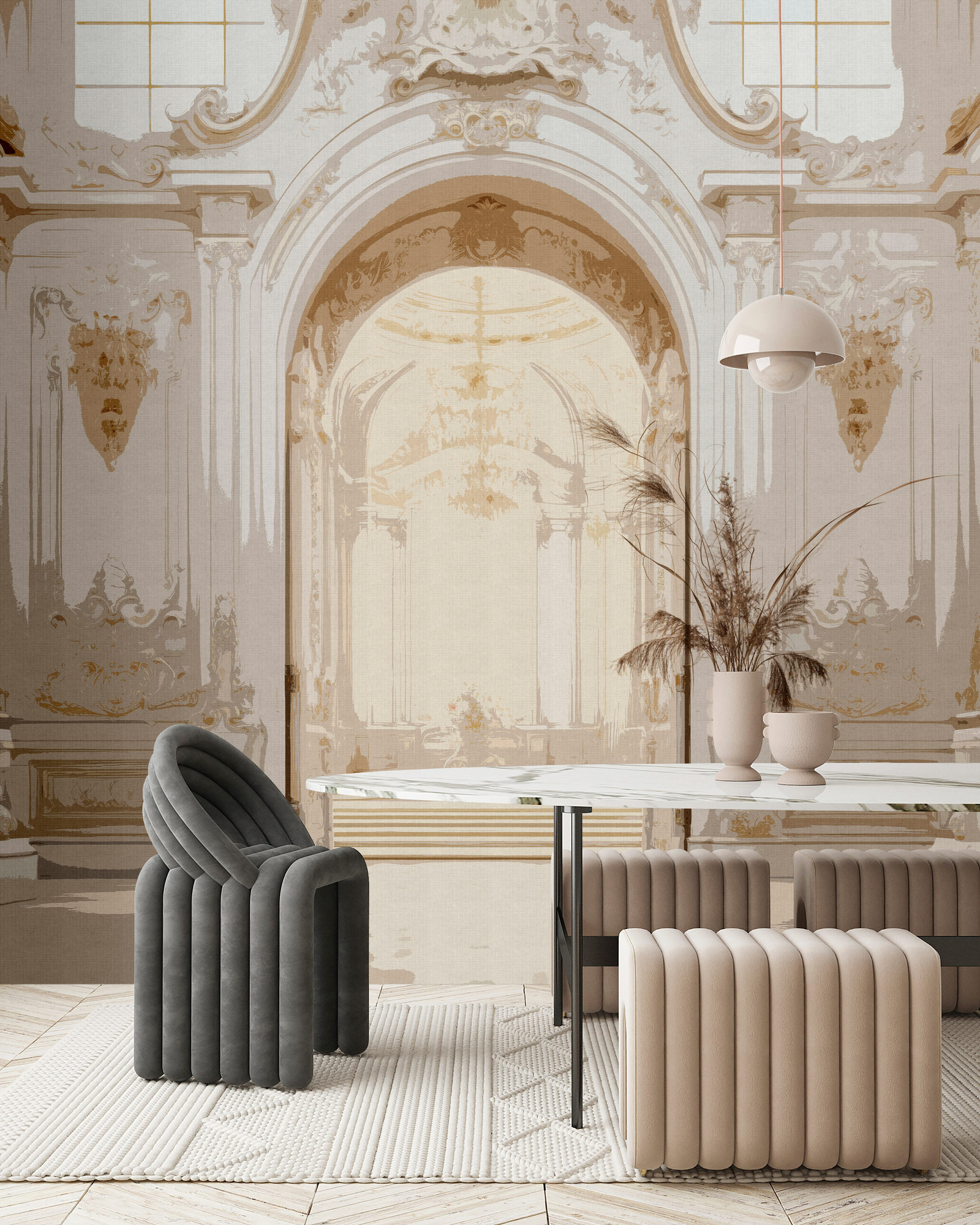 AS Fototapete Walls by Patel 5 Rundbogen Creme DD134915