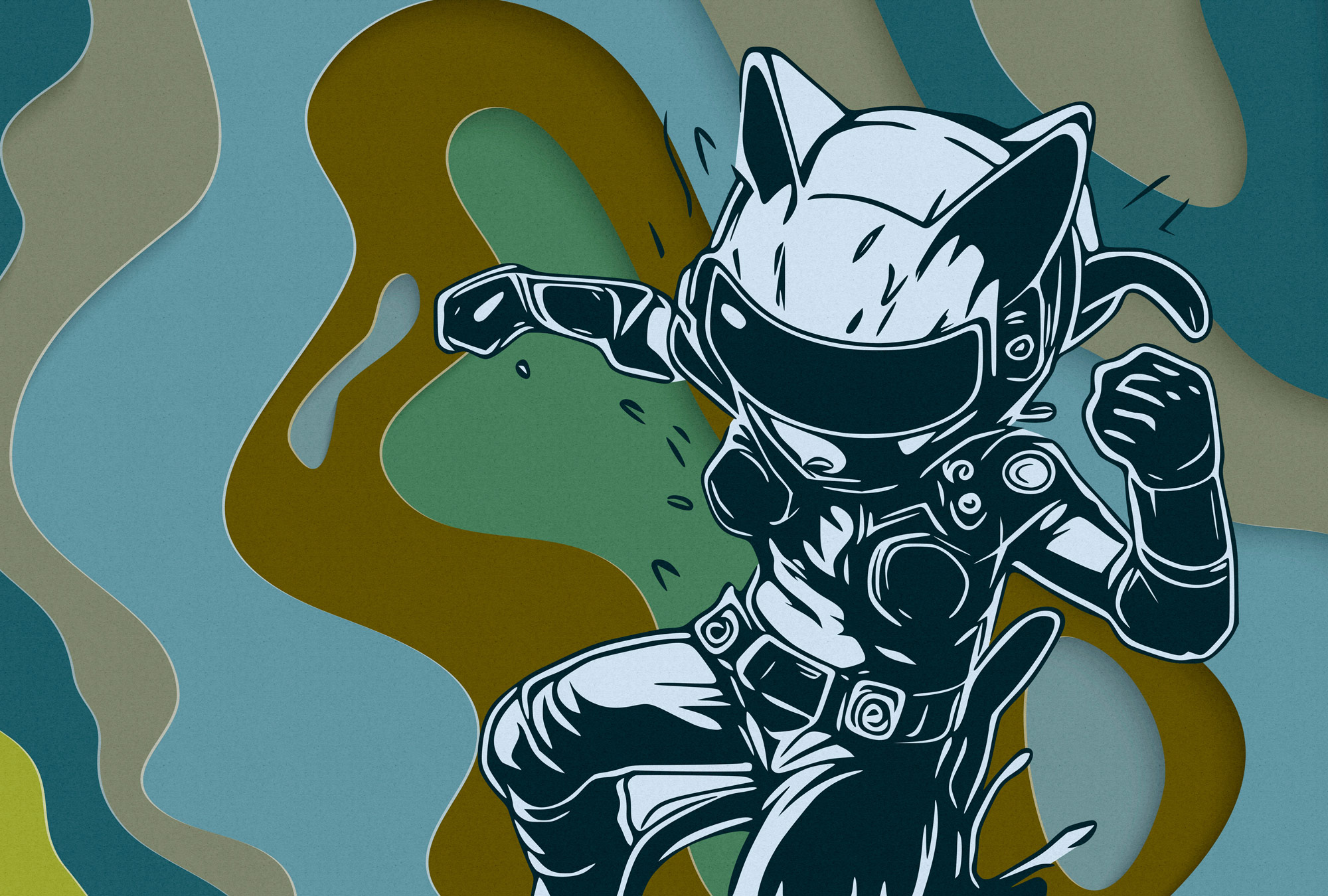 AS Fototapete Walls by Patel 5 Manga Petrol DD134051