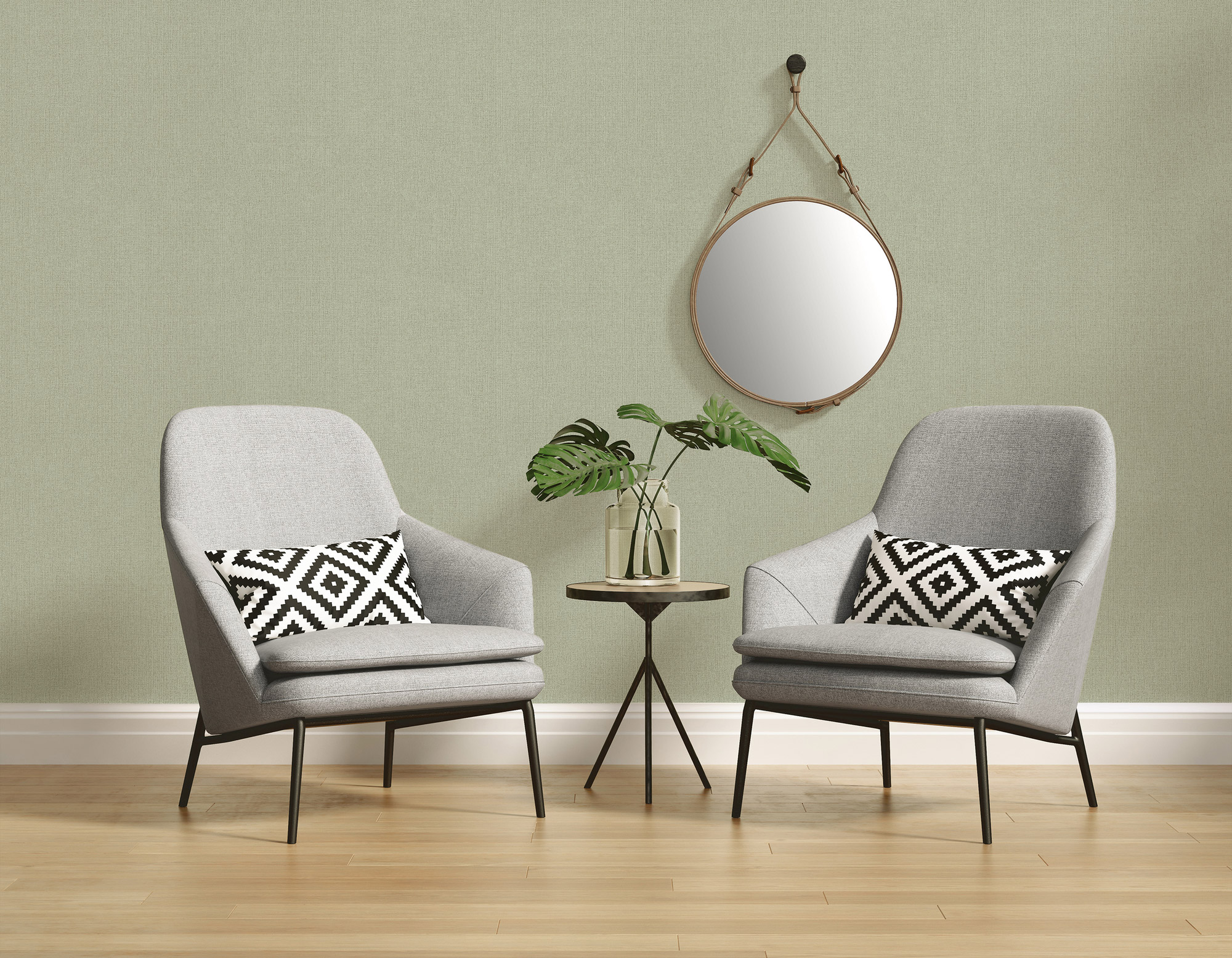 AS Vliestapete Attractive 2 Unitapete Grün 363787